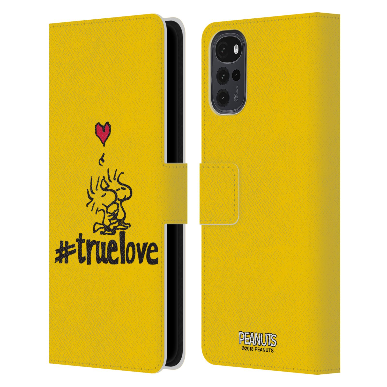 Pouzdro na mobil Motorola Moto G22 - HEAD CASE - Peanuts - Woodstock pravá láska