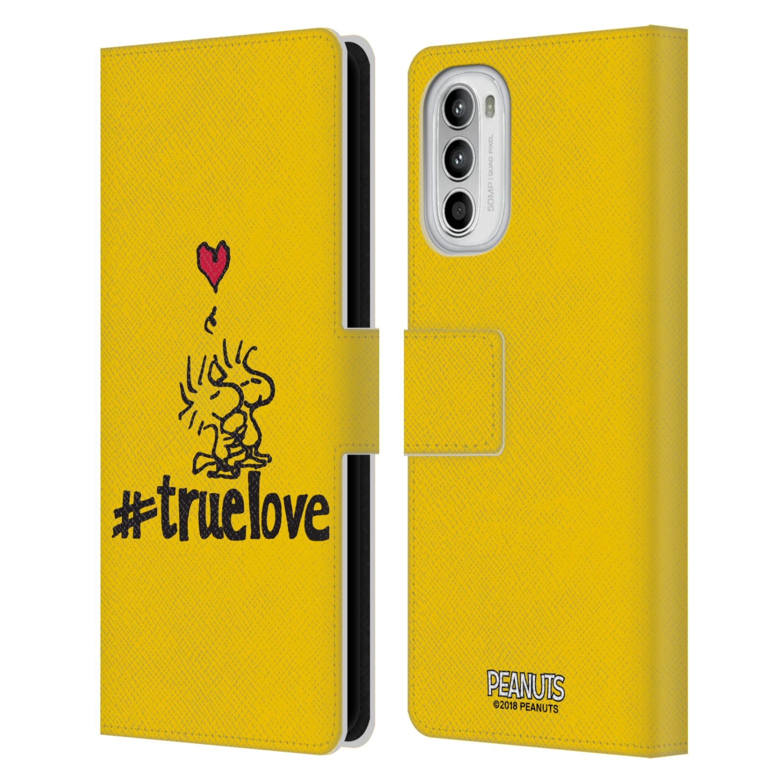Pouzdro na mobil Motorola Moto G52 - HEAD CASE - Peanuts - Woodstock pravá láska