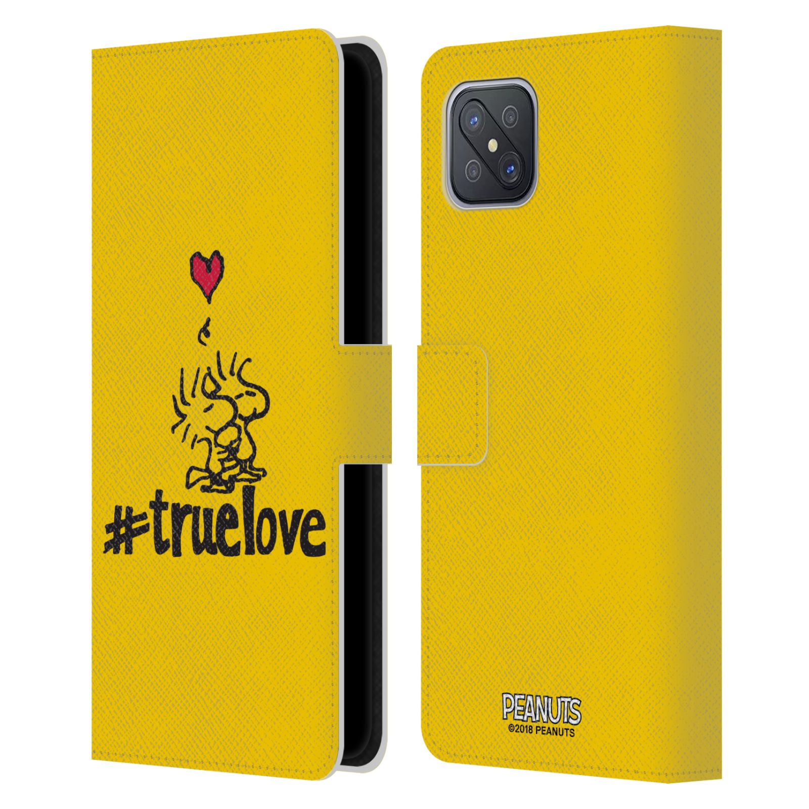 Pouzdro na mobil Oppo A92s - HEAD CASE - Peanuts - Woodstock pravá láska