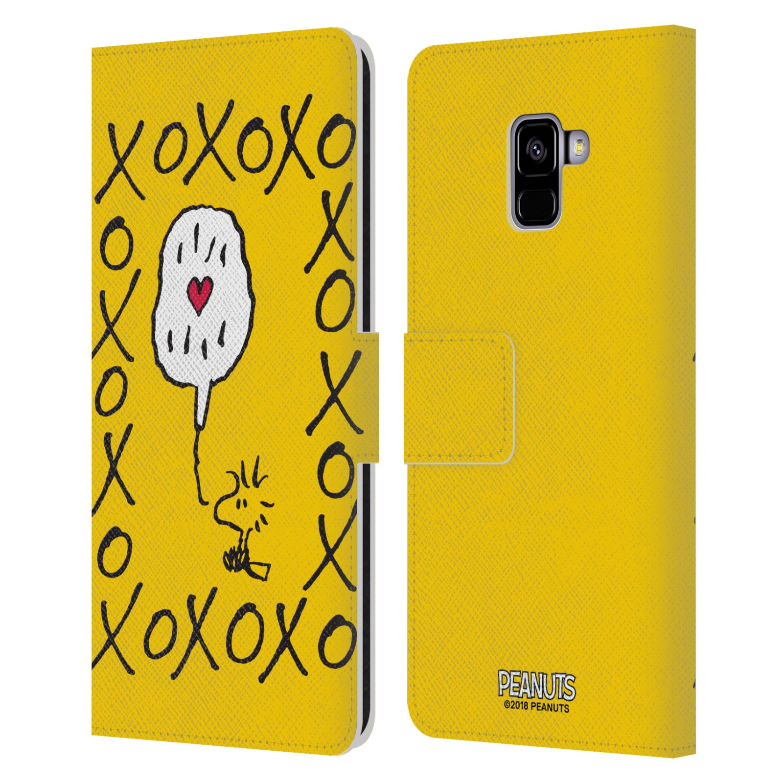 Pouzdro na mobil Samsung Galaxy A8 PLUS 2018 - Head Case - Peanuts - Woodstock ptáček XOXO