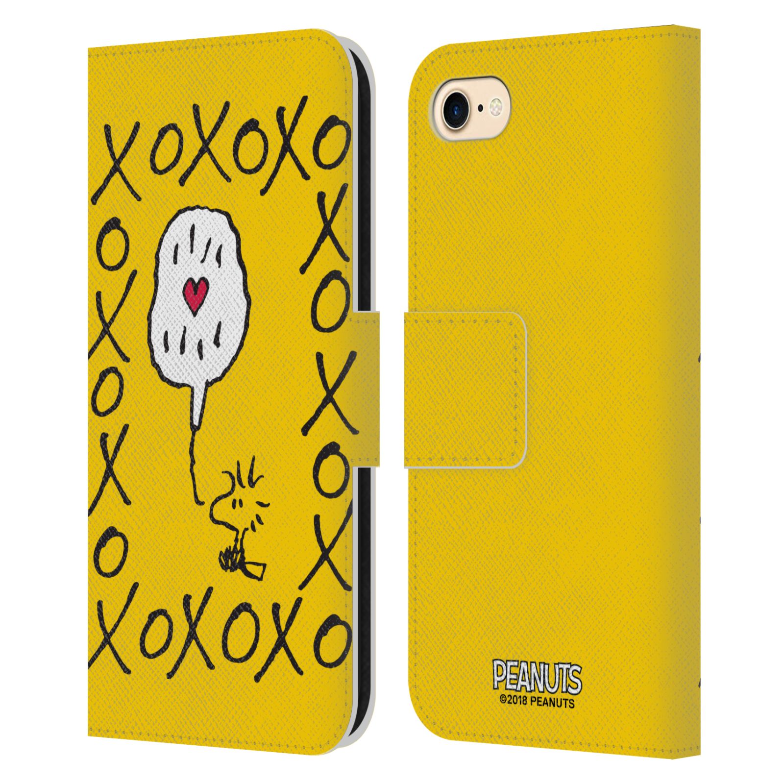 Pouzdro na mobil Apple Iphone 7 / 8 - Head Case - Peanuts - Woodstock ptáček XOXO