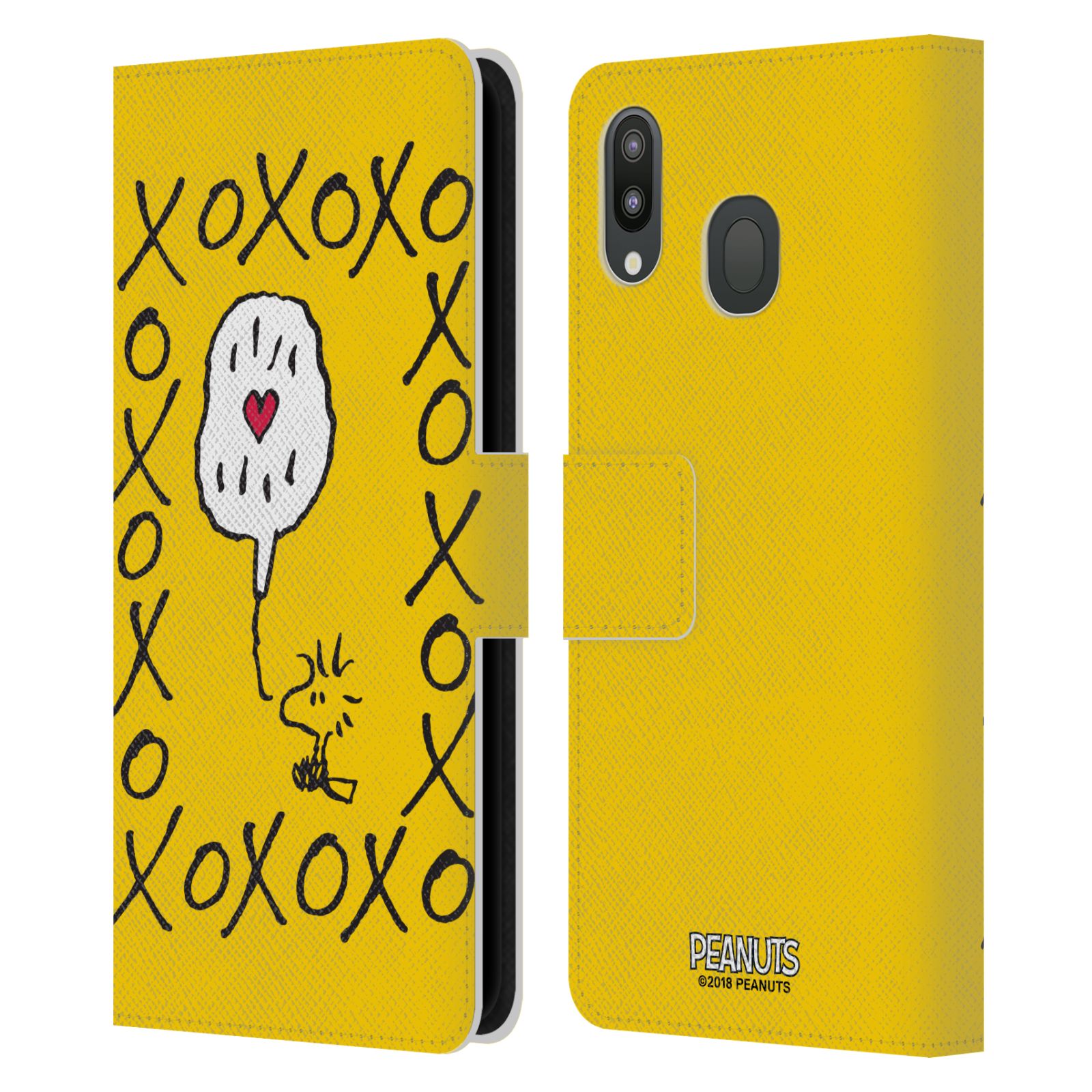 Pouzdro na mobil Samsung Galaxy M20 - Head Case - Peanuts - Woodstock ptáček XOXO
