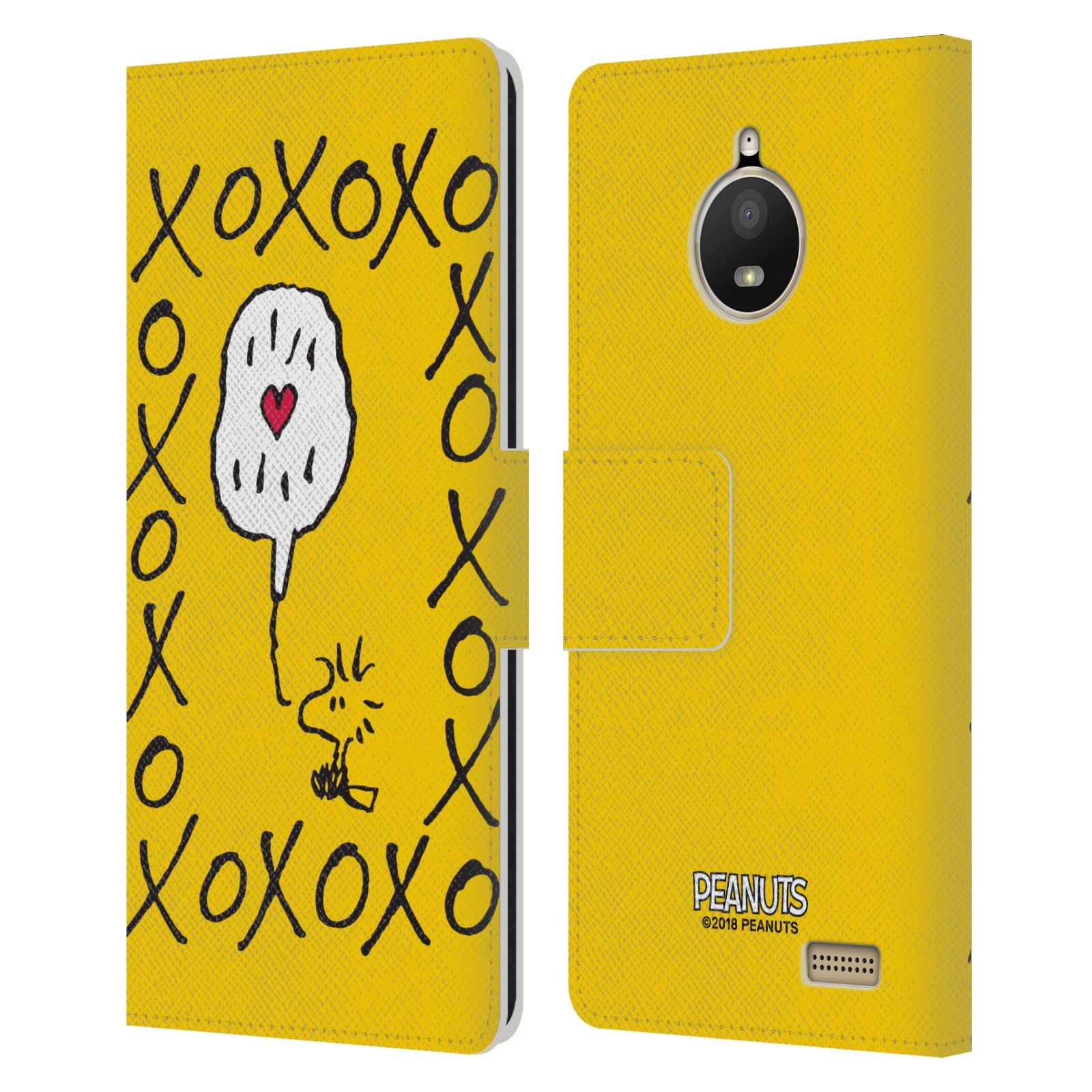 Pouzdro na mobil Lenovo Moto E4 - Head Case - Peanuts - Woodstock ptáček XOXO