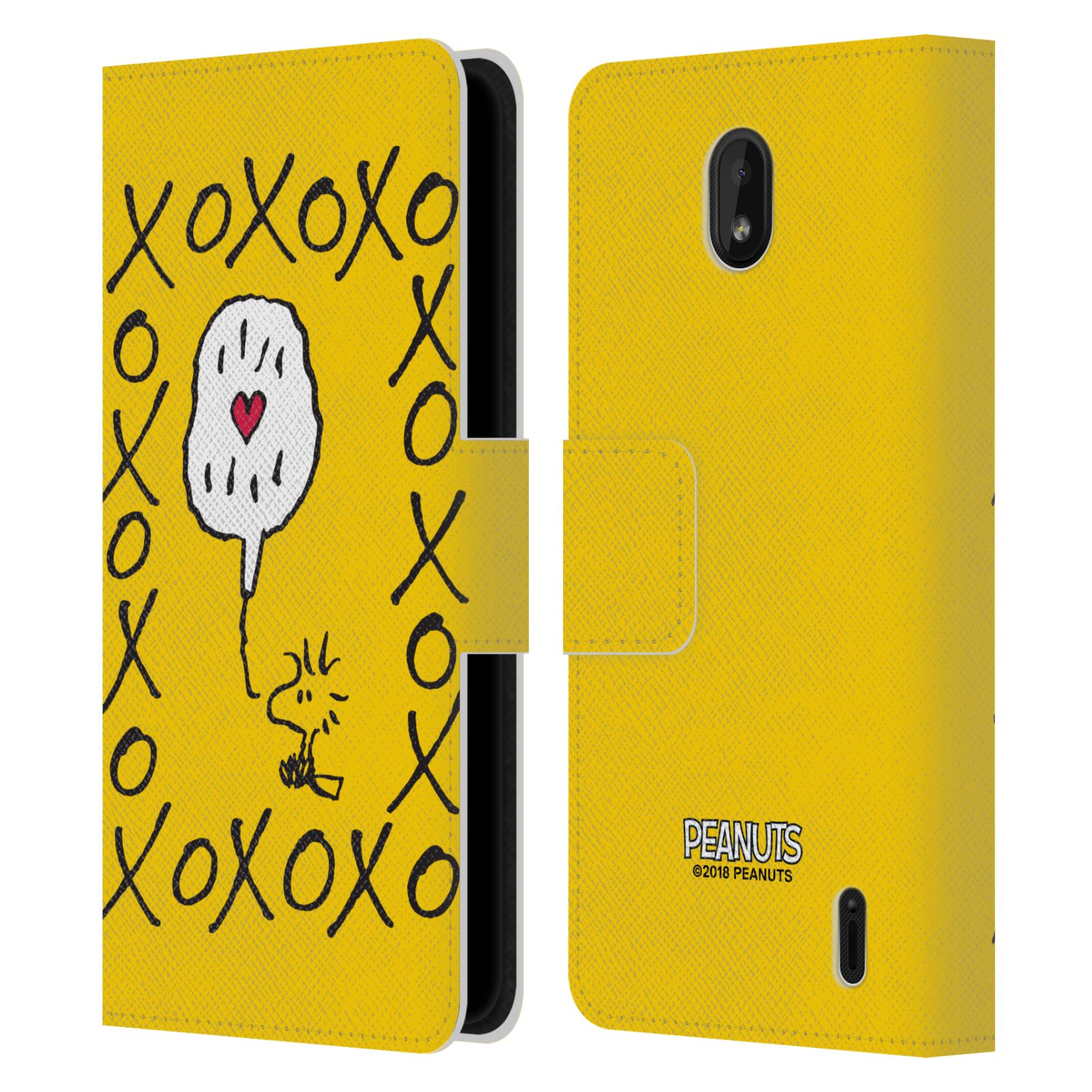 Pouzdro na mobil Nokia 1 PLUS - Head Case - Peanuts - Woodstock ptáček XOXO