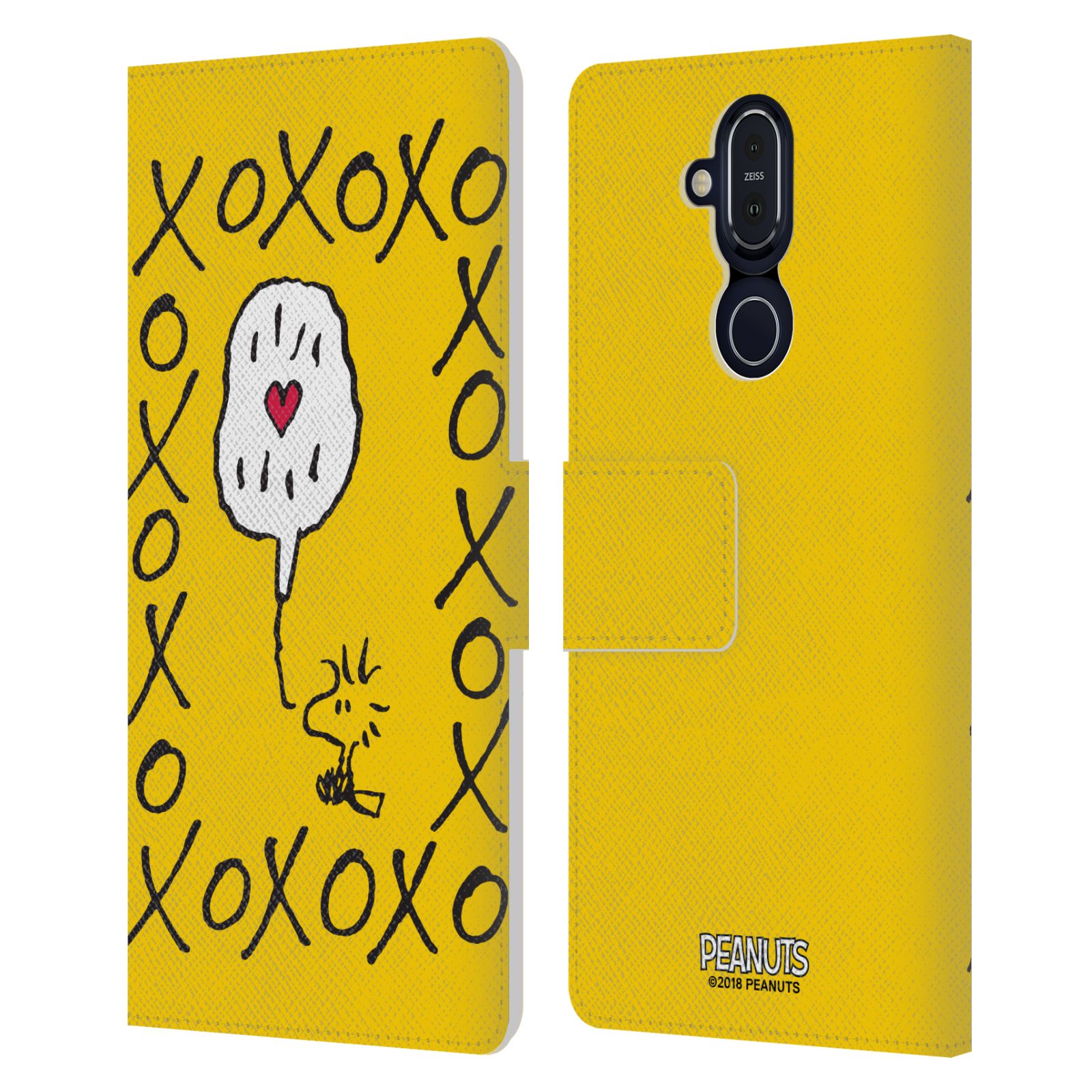 Pouzdro na mobil Nokia 8.1 - Head Case - Peanuts - Woodstock ptáček XOXO