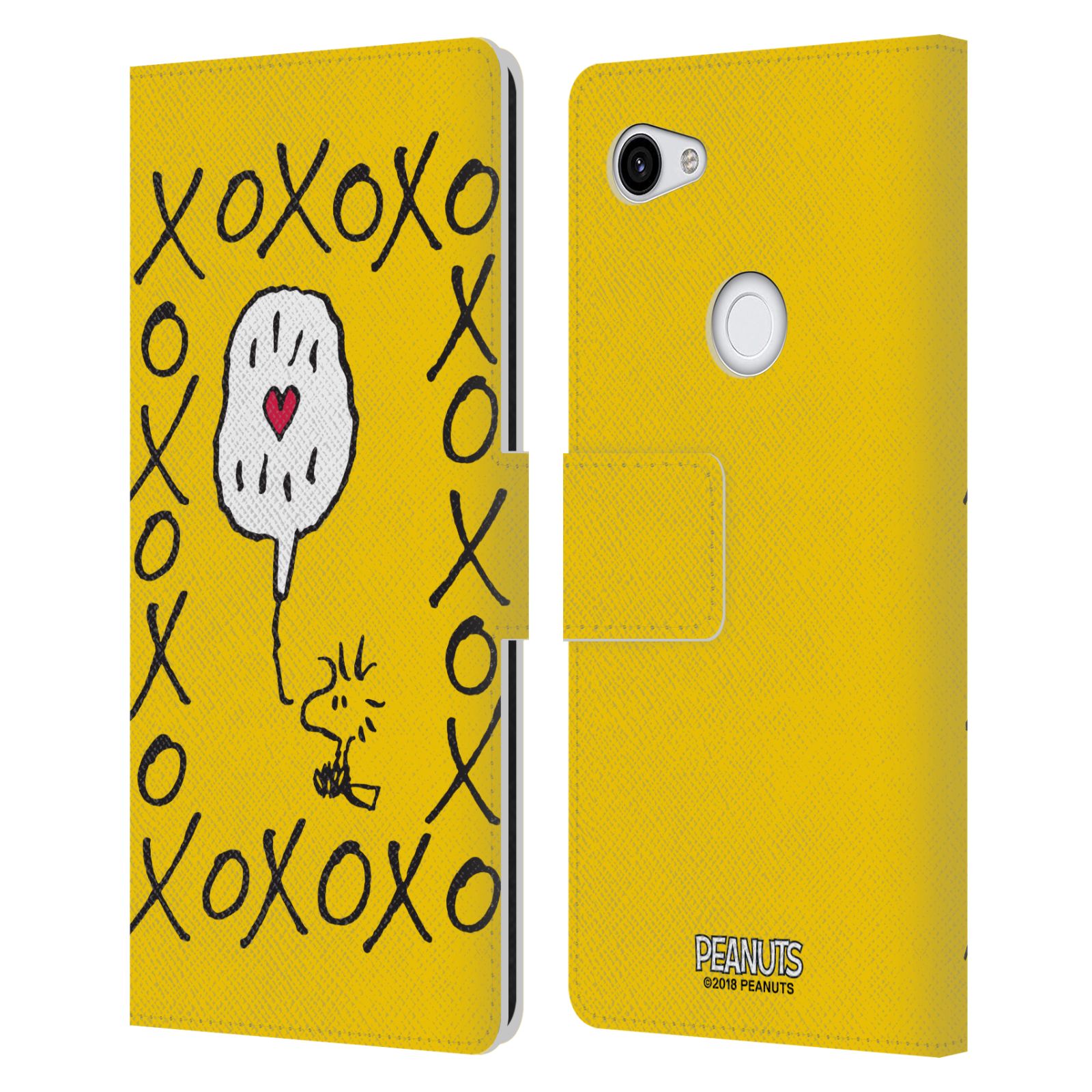 Pouzdro na mobil Google Pixel 3a XL - Head Case - Peanuts - Woodstock ptáček XOXO