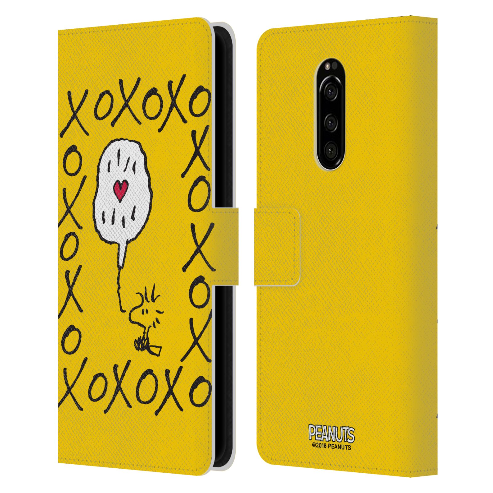 Pouzdro na mobil Sony Xperia 1 - Head Case - Peanuts - Woodstock ptáček XOXO