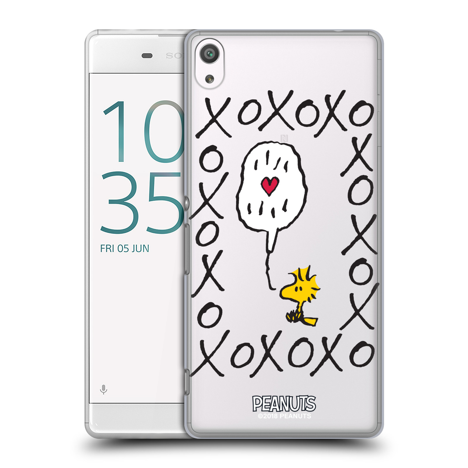 Pouzdro na mobil Sony Xperia XA ULTRA Oficiální motiv Peanuts ptáček Woodstock srdíčko