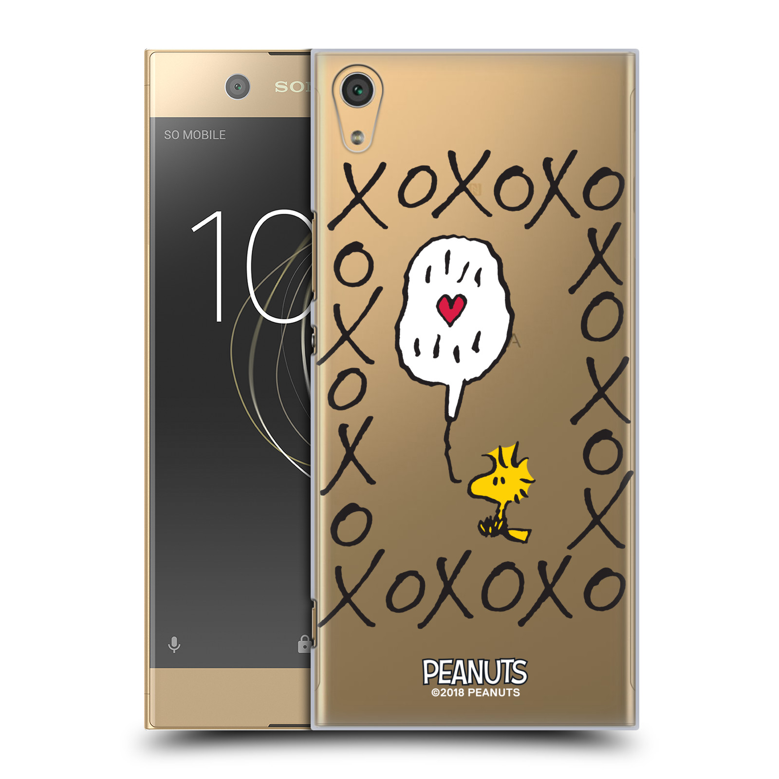 Pouzdro na mobil Sony Xperia XA1 ULTRA Oficiální motiv Peanuts ptáček Woodstock srdíčko
