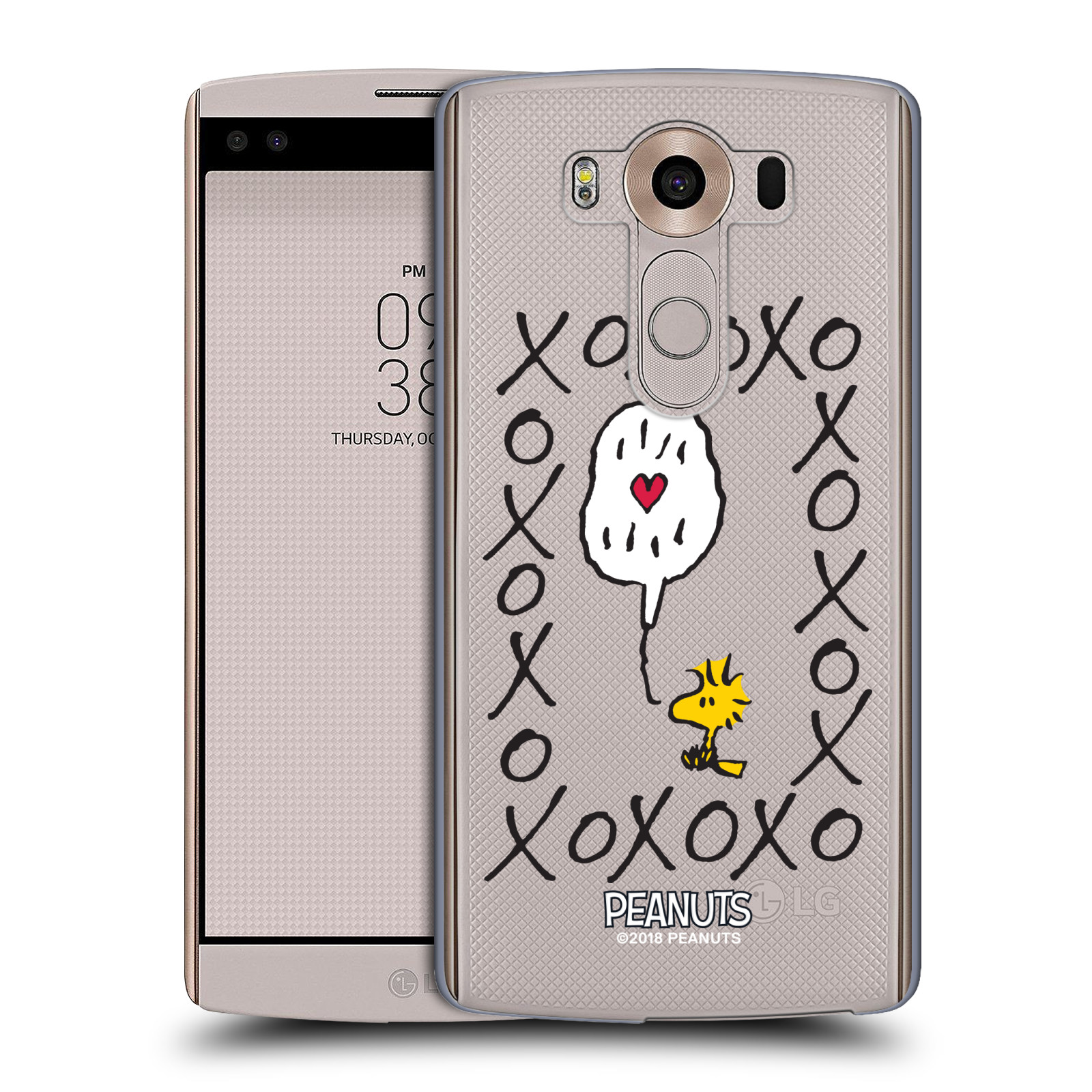 Pouzdro na mobil LG V10 Oficiální motiv Peanuts ptáček Woodstock srdíčko