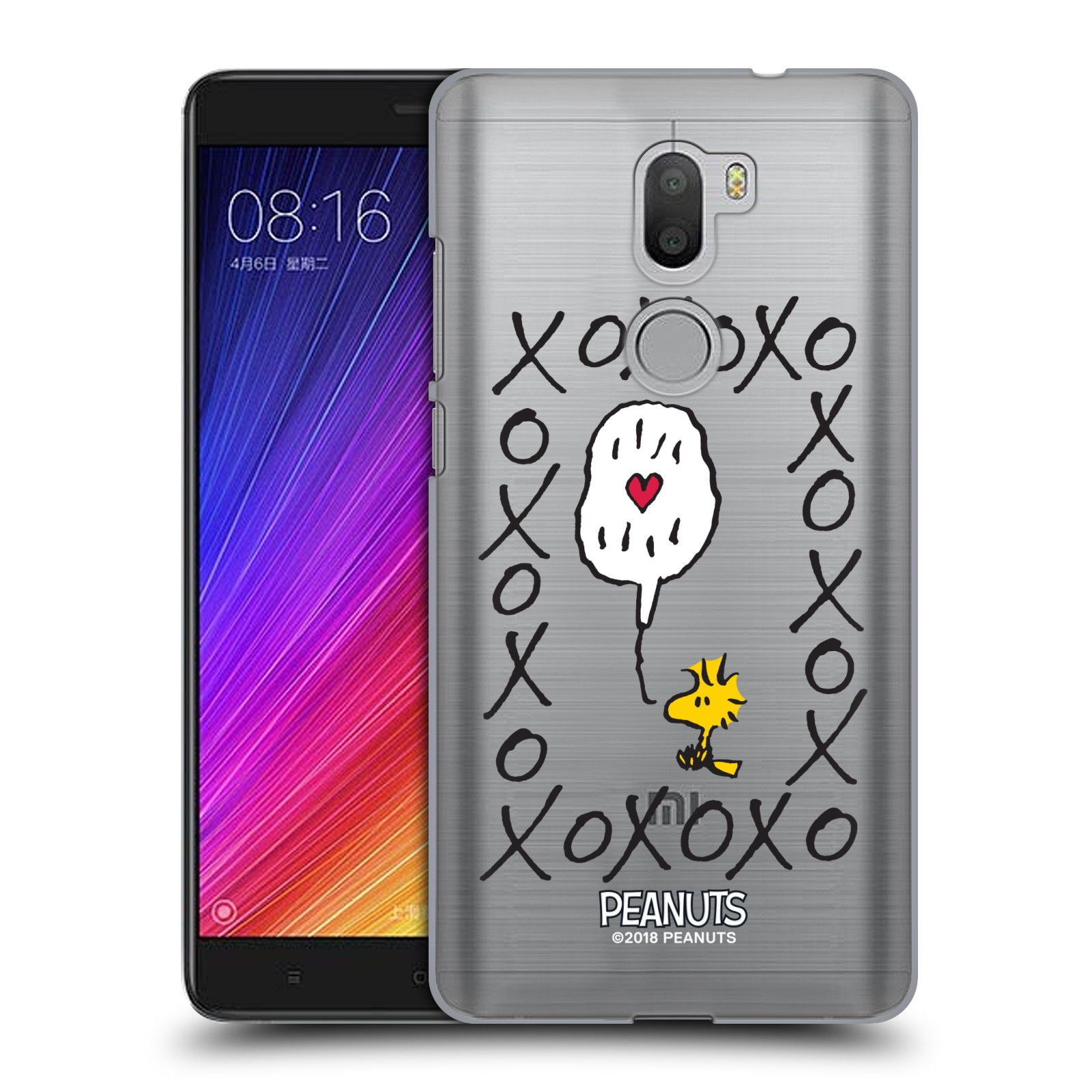 Pouzdro na mobil Xiaomi Mi5s PLUS Oficiální motiv Peanuts ptáček Woodstock srdíčko