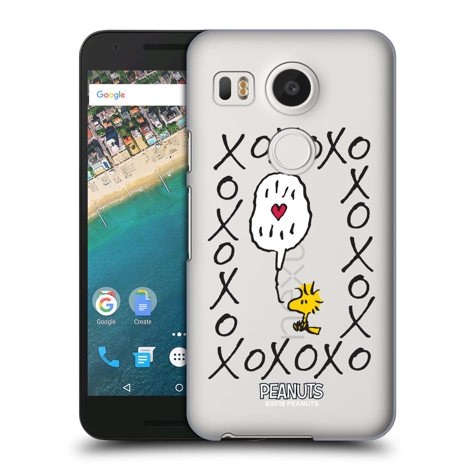 Pouzdro na mobil LG NEXUS 5X Oficiální motiv Peanuts ptáček Woodstock srdíčko