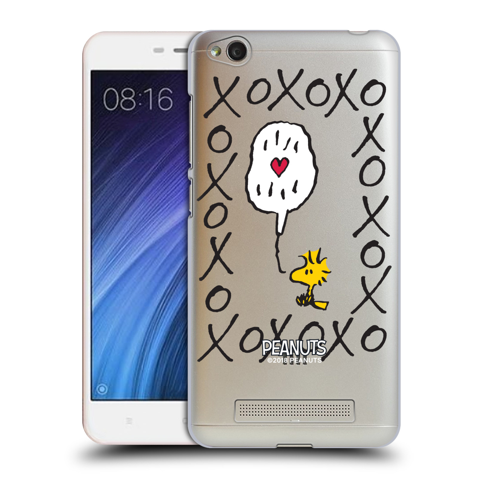 Pouzdro na mobil Xiaomi Redmi 4a Oficiální motiv Peanuts ptáček Woodstock srdíčko