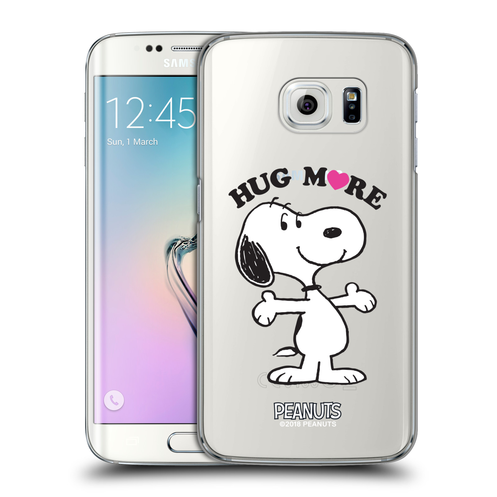 Pouzdro na mobil Samsung Galaxy S6 EDGE Oficiální motiv Peanuts pejsek Snoopy srdíčko