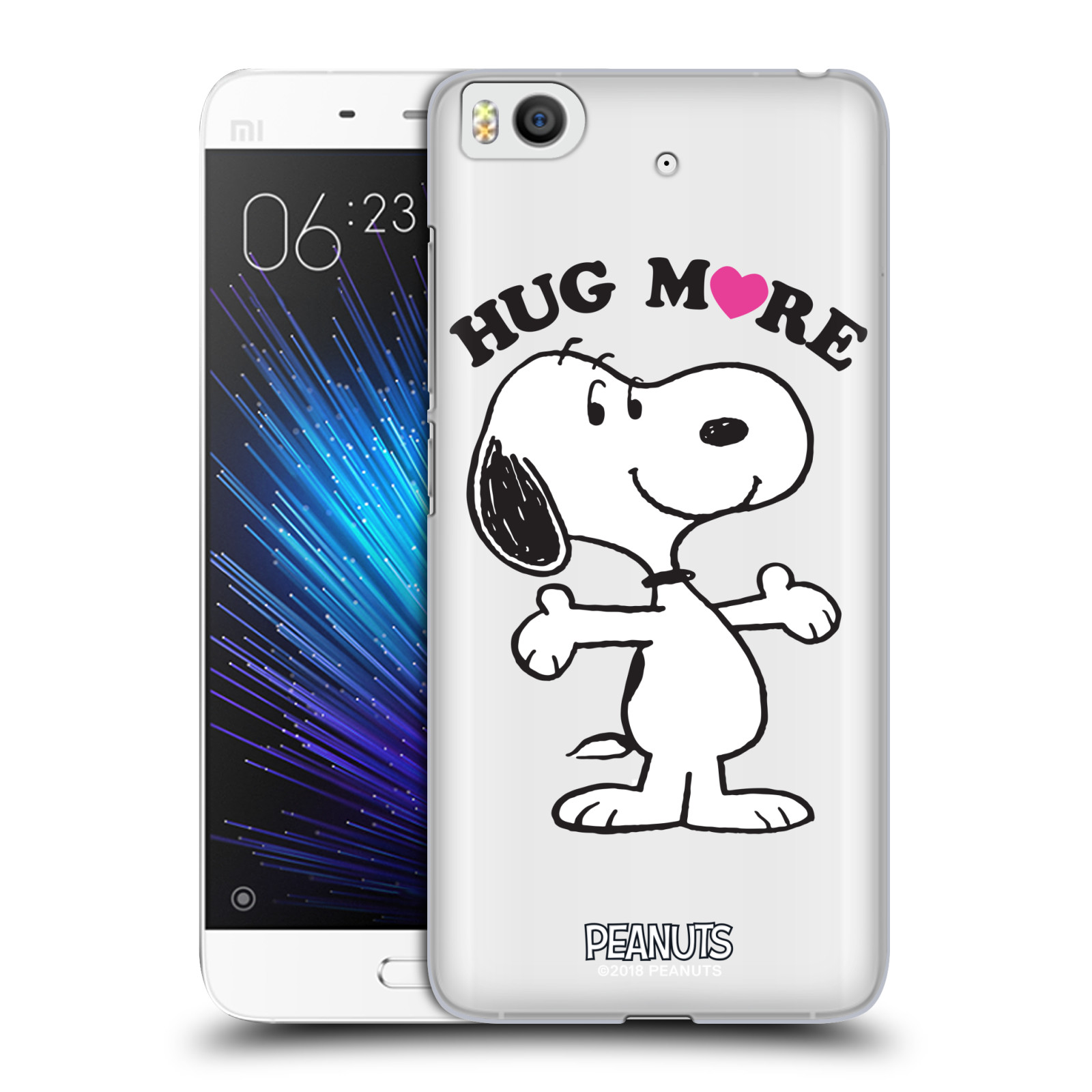 Pouzdro na mobil Xiaomi Mi5s Oficiální motiv Peanuts pejsek Snoopy srdíčko