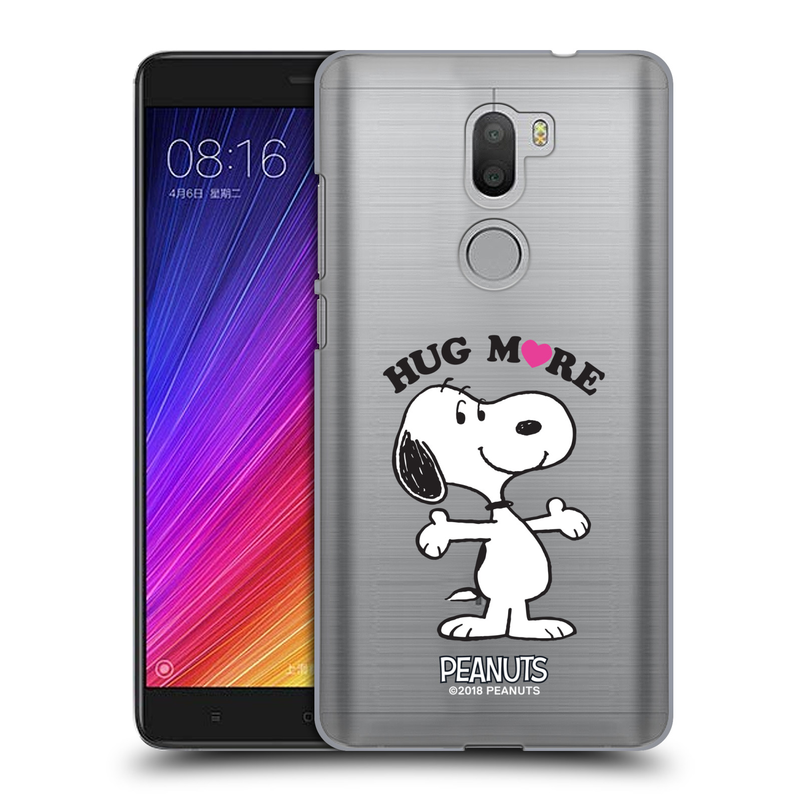 Pouzdro na mobil Xiaomi Mi5s PLUS Oficiální motiv Peanuts pejsek Snoopy srdíčko