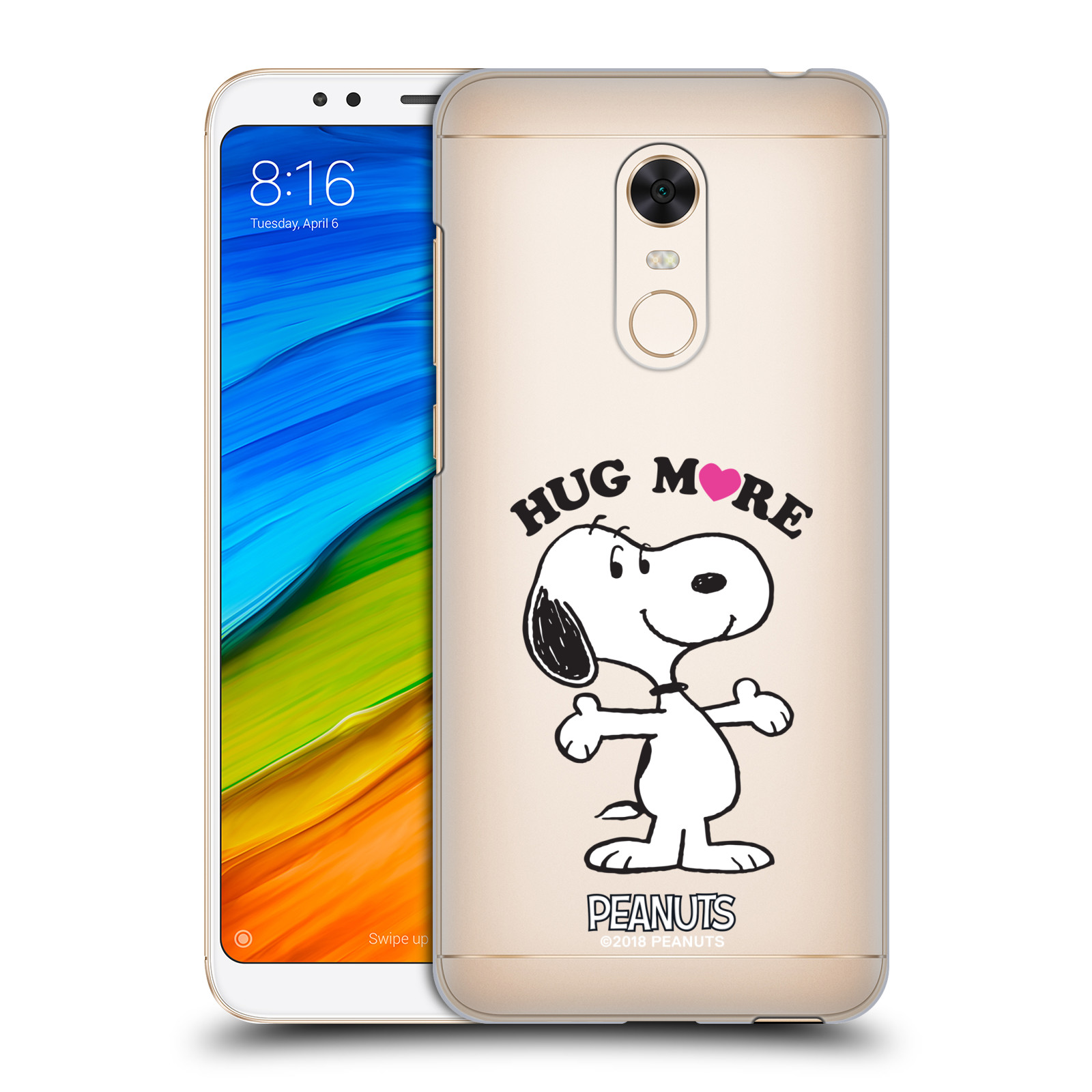 Pouzdro na mobil Xiaomi Redmi 5 PLUS (REDMI 5+) Oficiální motiv Peanuts pejsek Snoopy srdíčko