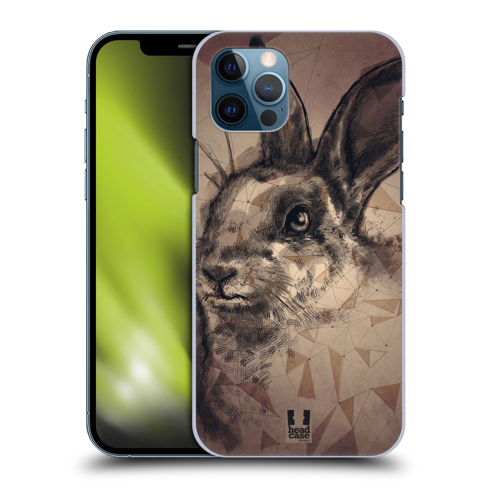 HEAD CASE plastový obal na mobil Apple Iphone 12 / Iphone 12 PRO vzor Skica zvíře kreslené zajíc