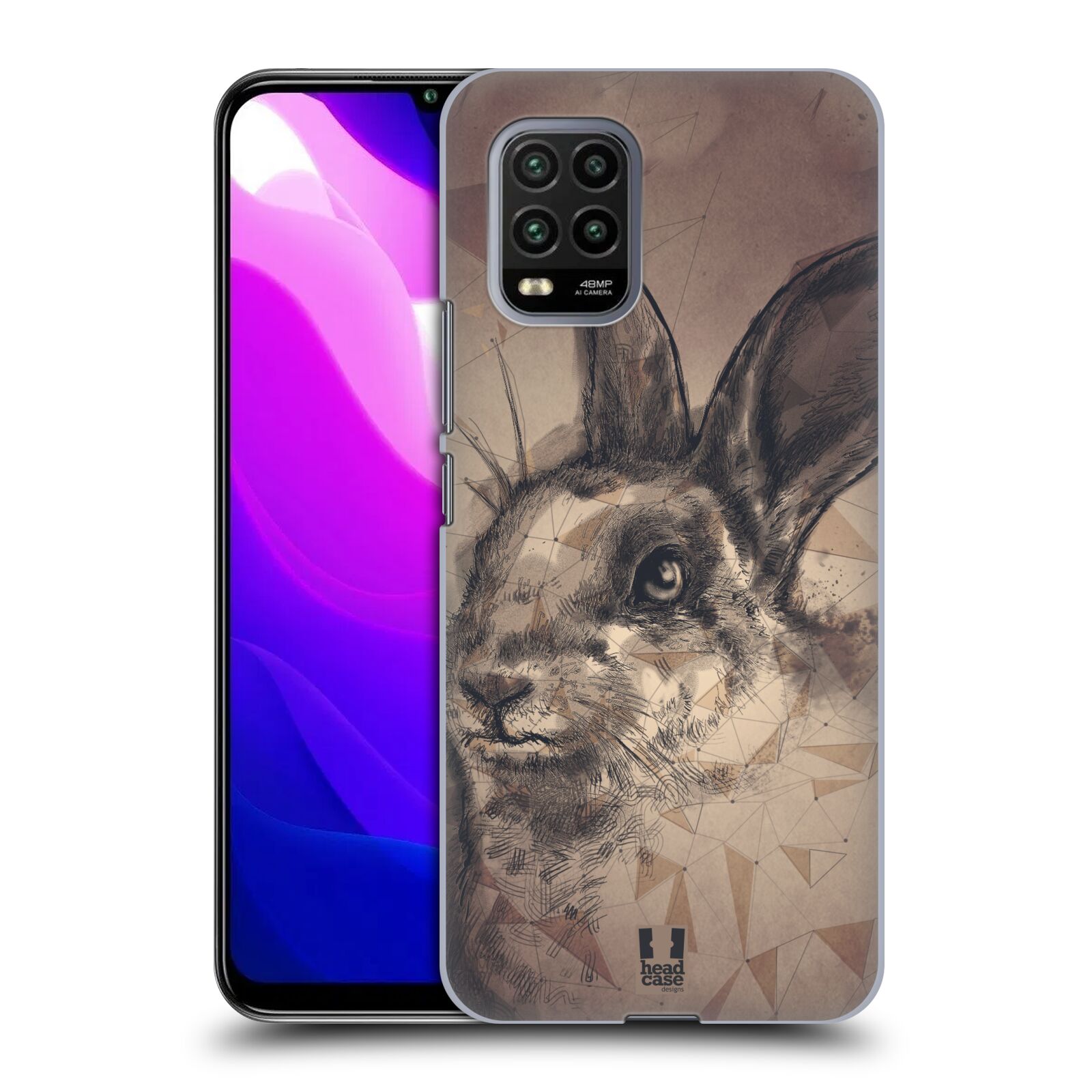 Zadní kryt, obal na mobil Xiaomi Mi 10 LITE vzor Skica zvíře kreslené zajíc