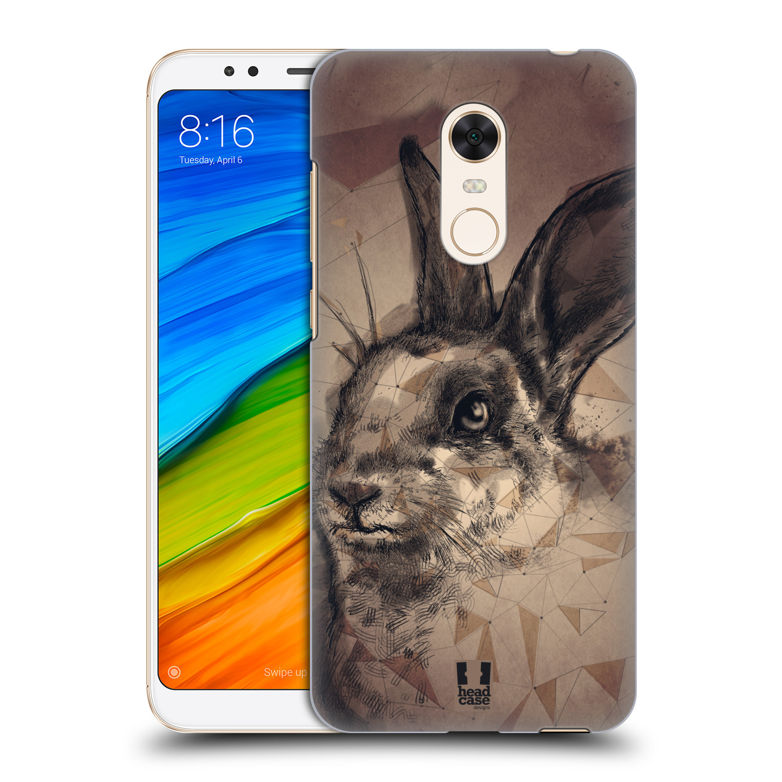 HEAD CASE plastový obal na mobil Xiaomi Redmi 5 PLUS vzor Skica zvíře kreslené zajíc