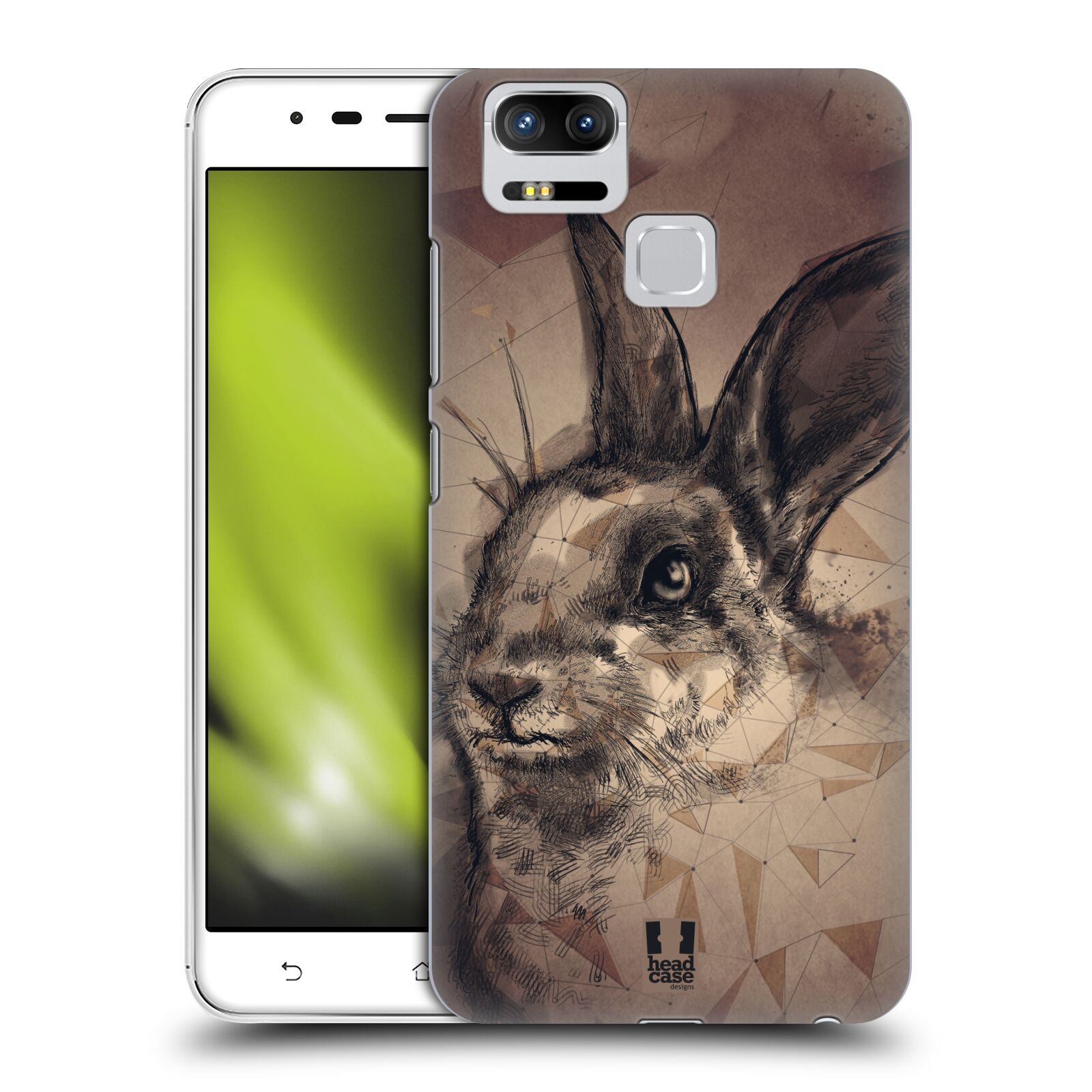 HEAD CASE plastový obal na mobil Asus Zenfone 3 Zoom ZE553KL vzor Skica zvíře kreslené zajíc