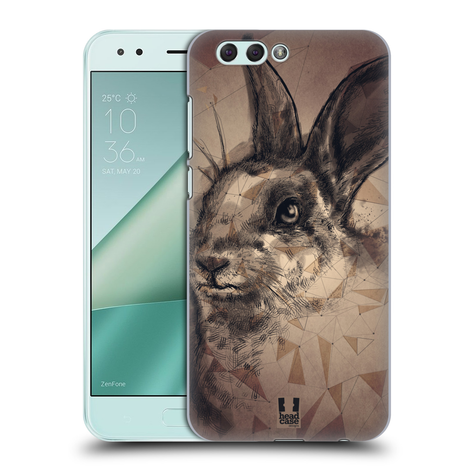 HEAD CASE plastový obal na mobil Asus Zenfone 4 ZE554KL vzor Skica zvíře kreslené zajíc
