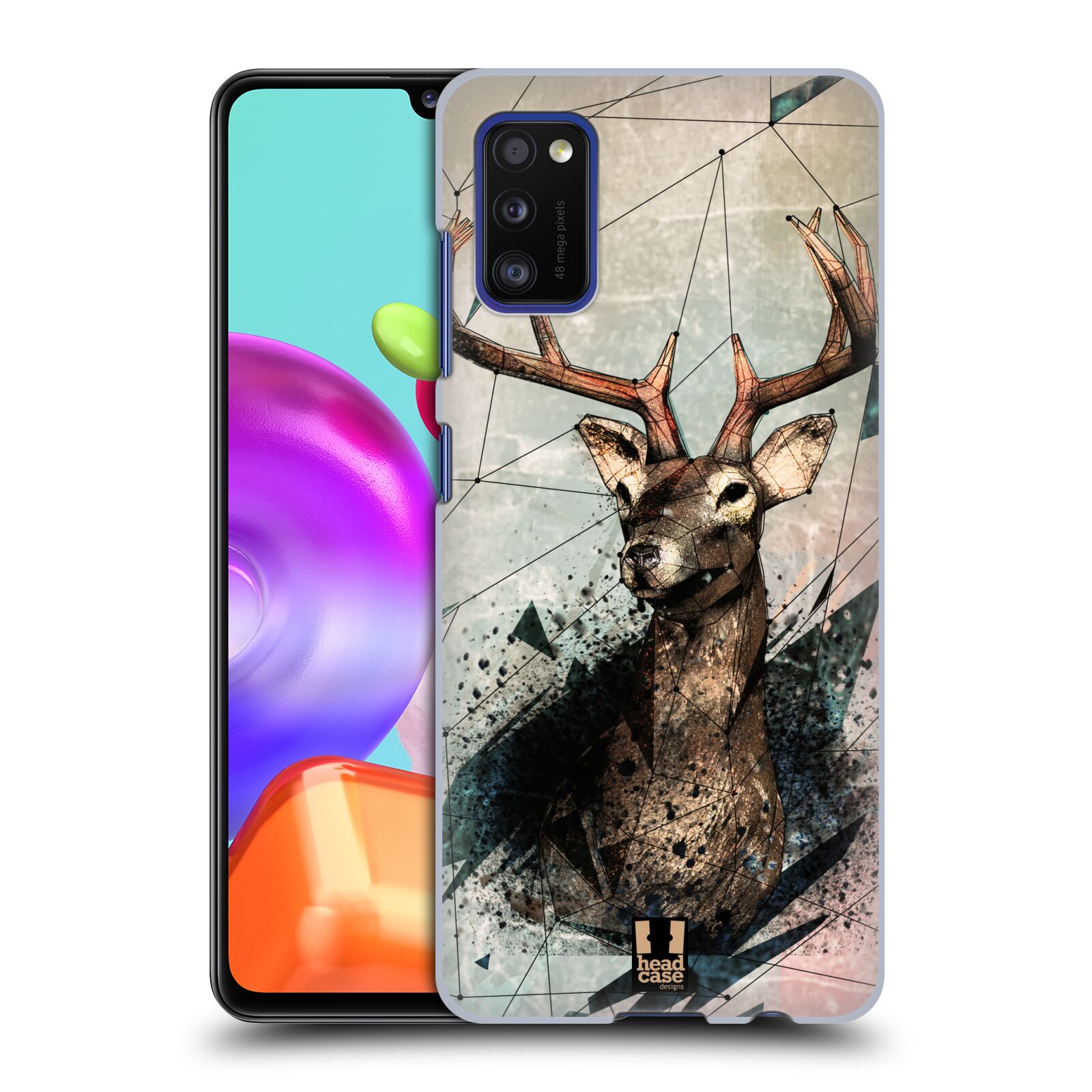 Zadní kryt na mobil Samsung Galaxy A41 vzor Skica zvíře kreslené jelen