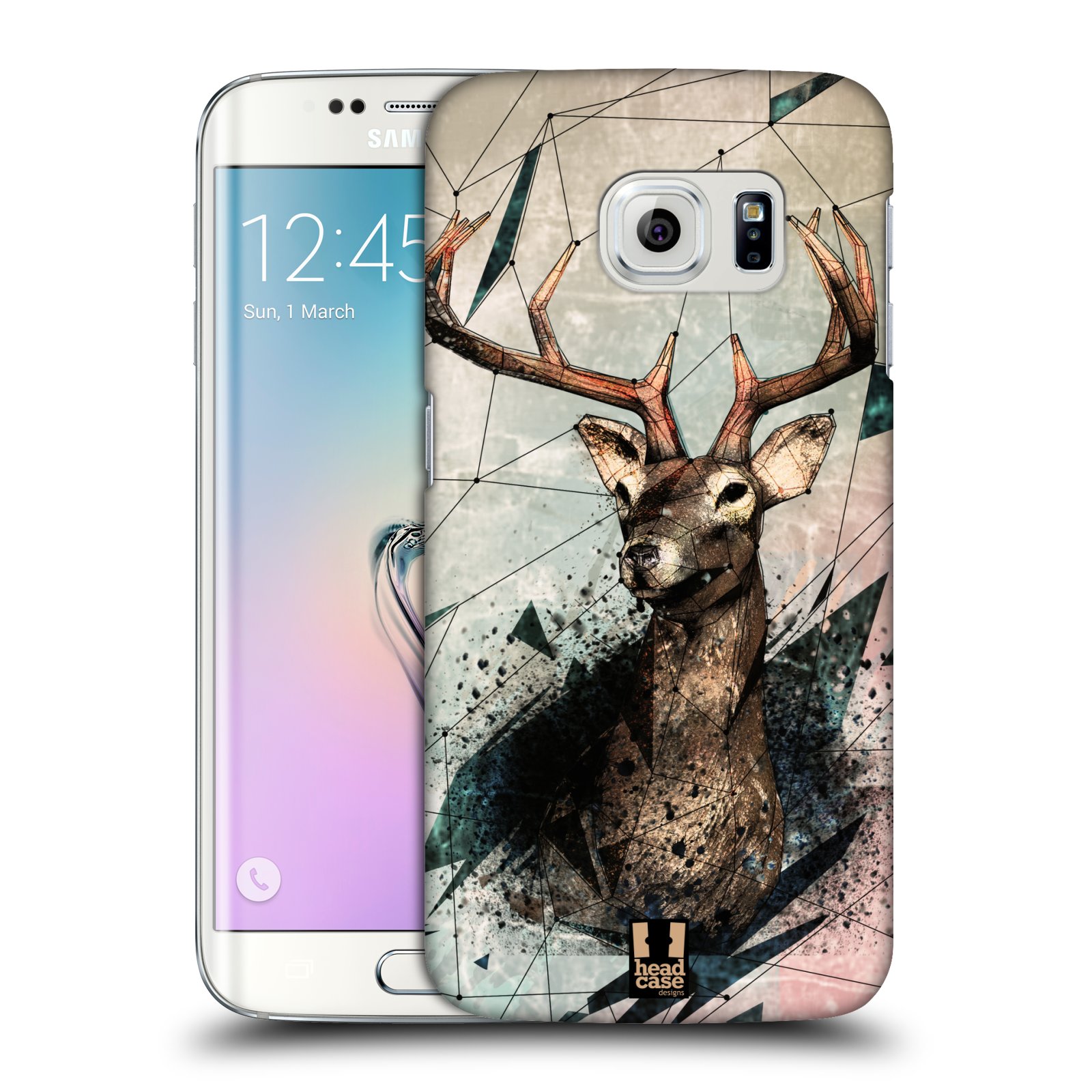 HEAD CASE plastový obal na mobil SAMSUNG Galaxy S6 EDGE (G9250, G925, G925F) vzor Skica zvíře kreslené jelen
