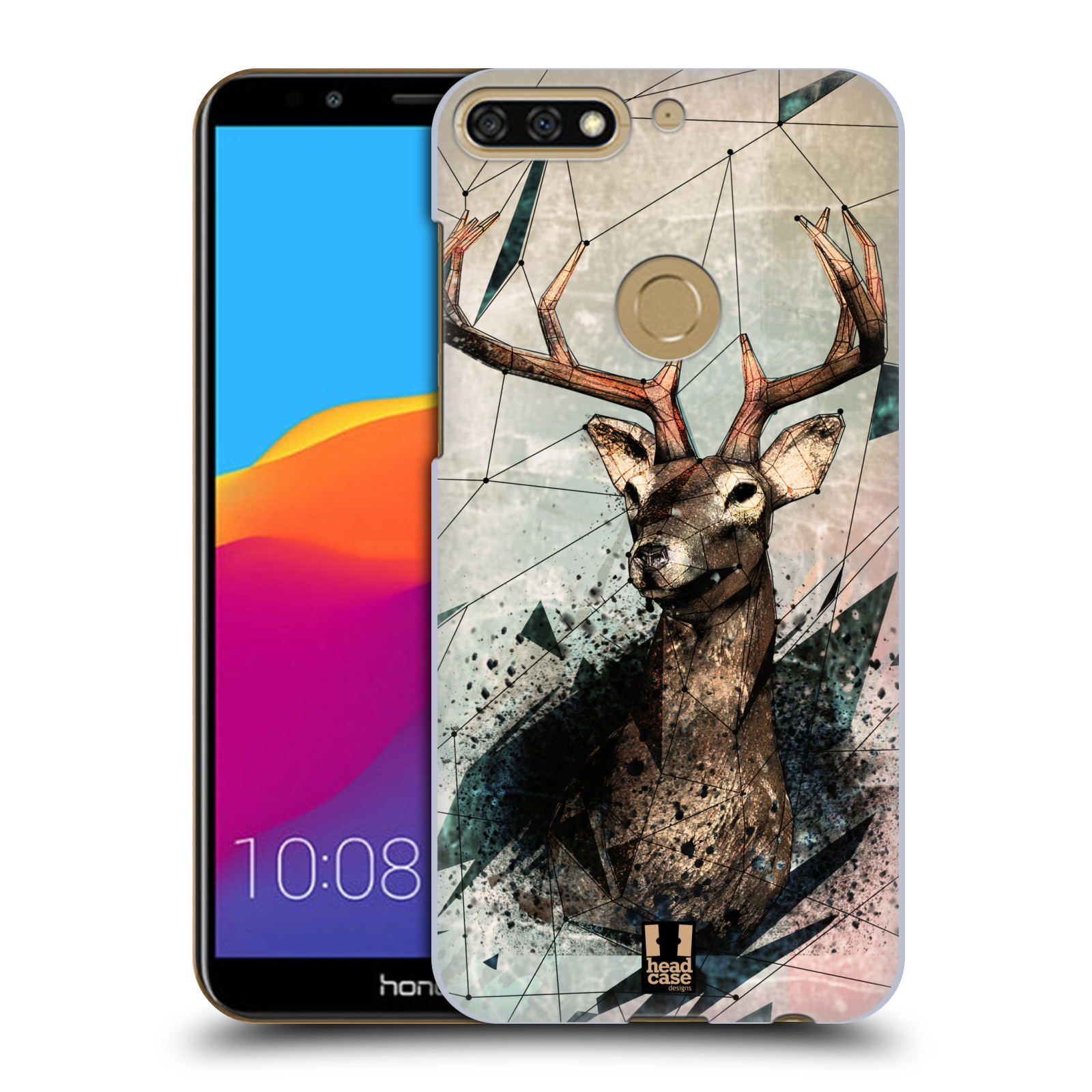 HEAD CASE plastový obal na mobil Honor 7c vzor Skica zvíře kreslené jelen