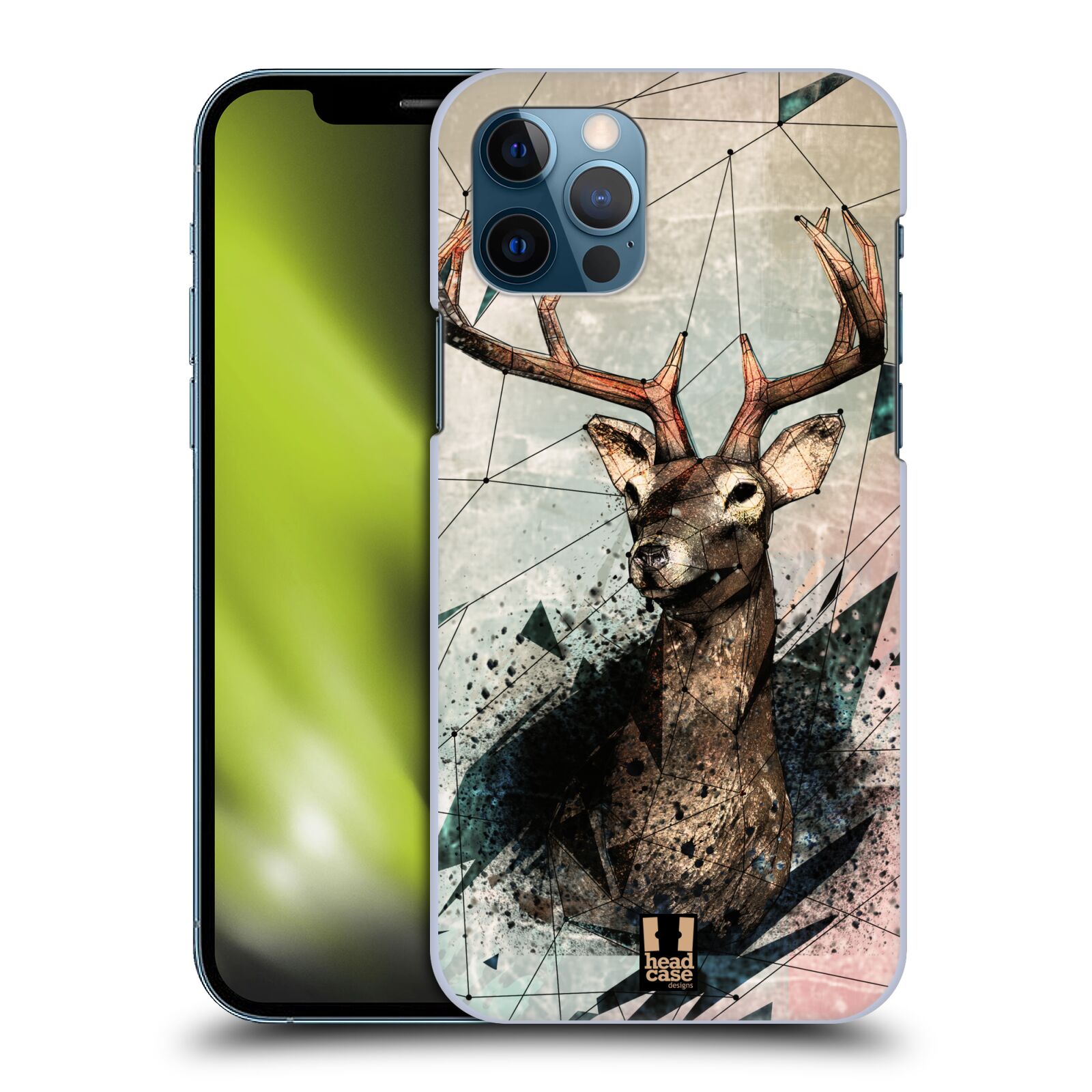 HEAD CASE plastový obal na mobil Apple Iphone 12 / Iphone 12 PRO vzor Skica zvíře kreslené jelen