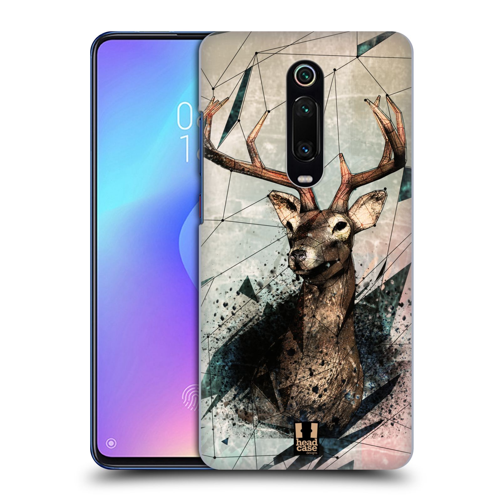 Pouzdro na mobil Xiaomi Mi 9T PRO - HEAD CASE - vzor Skica zvíře kreslené jelen