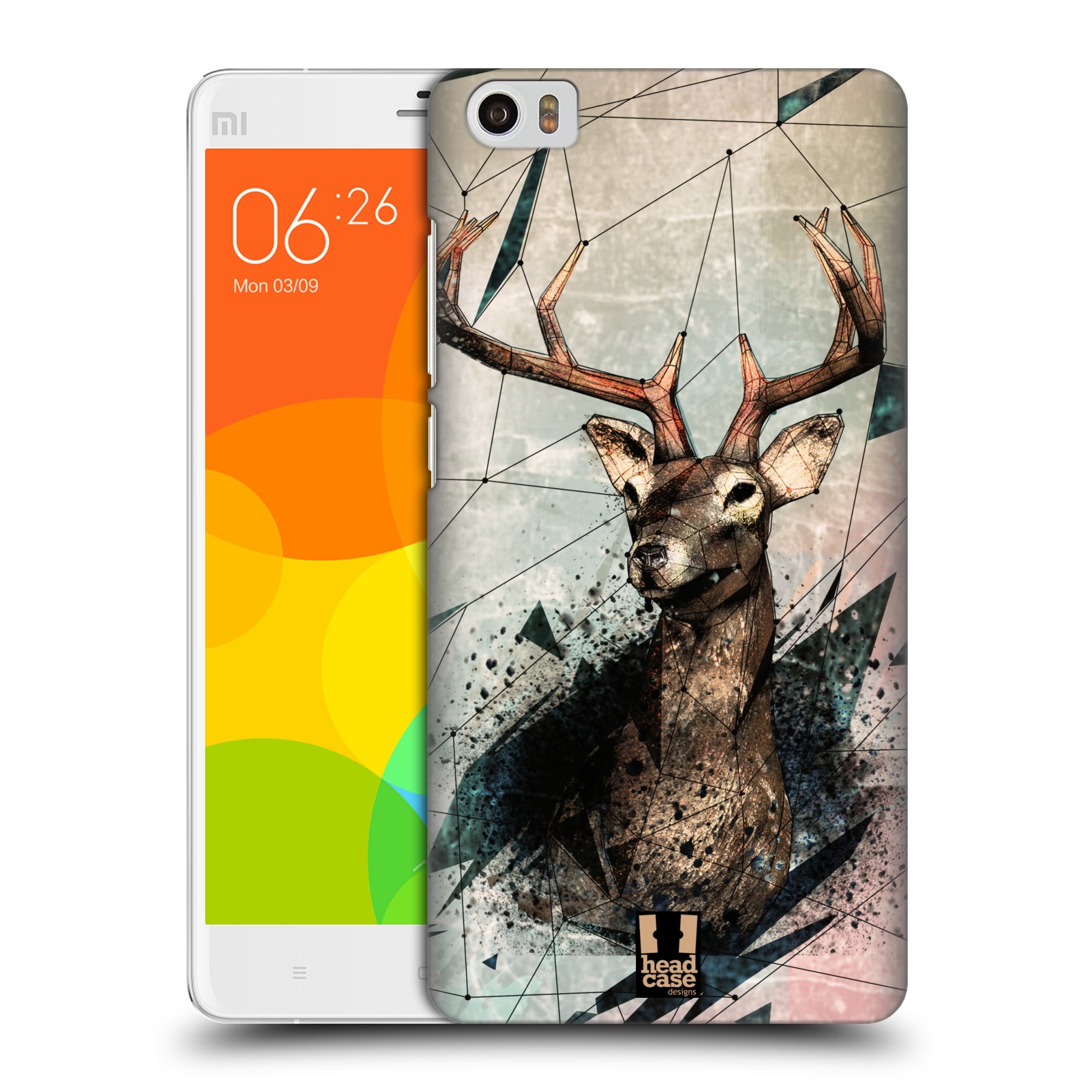HEAD CASE pevný plastový obal na mobil XIAOMI Mi Note vzor Skica zvíře kreslené jelen