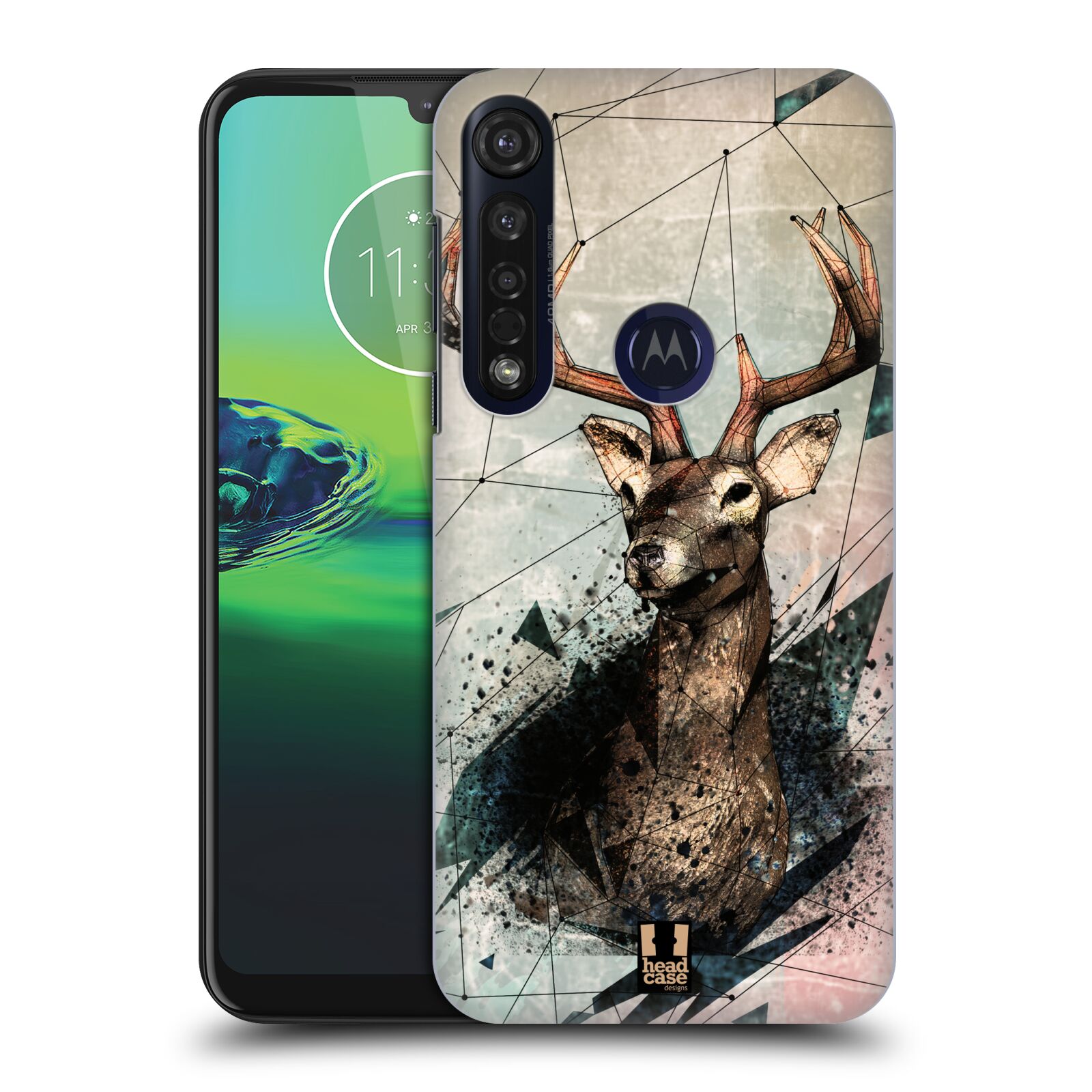 Pouzdro na mobil Motorola Moto G8 PLUS - HEAD CASE - vzor Skica zvíře kreslené jelen
