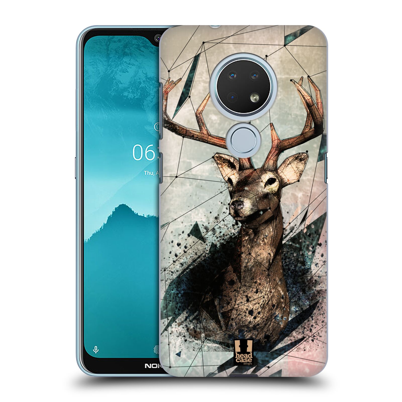Pouzdro na mobil Nokia 6.2 - HEAD CASE - vzor Skica zvíře kreslené jelen