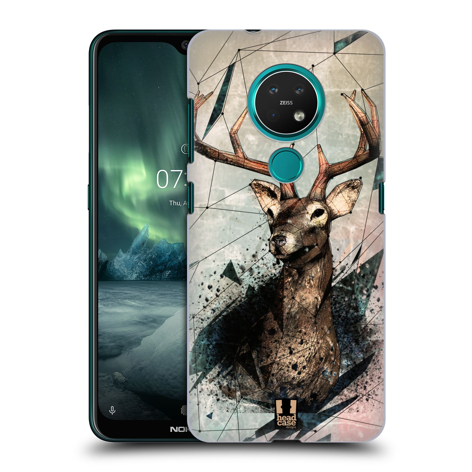Pouzdro na mobil NOKIA 7.2 - HEAD CASE - vzor Skica zvíře kreslené jelen