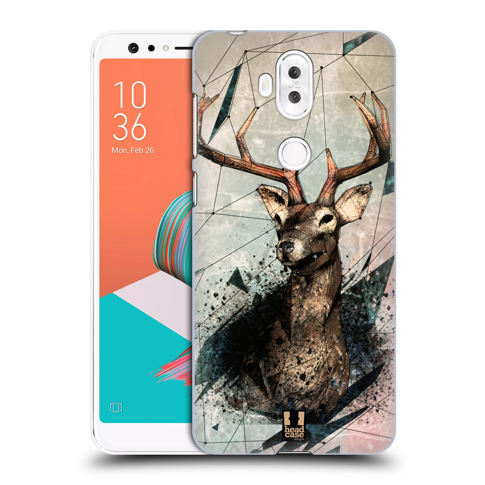 HEAD CASE plastový obal na mobil Asus Zenfone 5 LITE ZC600KL vzor Skica zvíře kreslené jelen