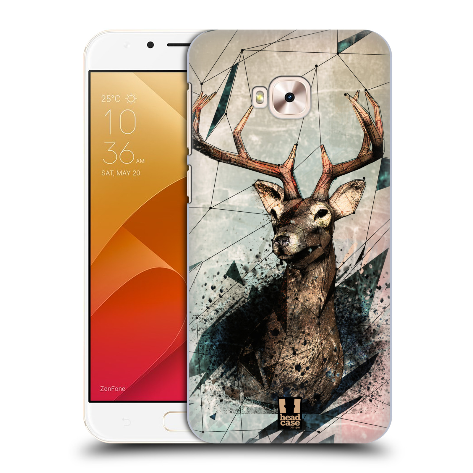 HEAD CASE plastový obal na mobil Asus Zenfone 4 Selfie Pro ZD552KL vzor Skica zvíře kreslené jelen