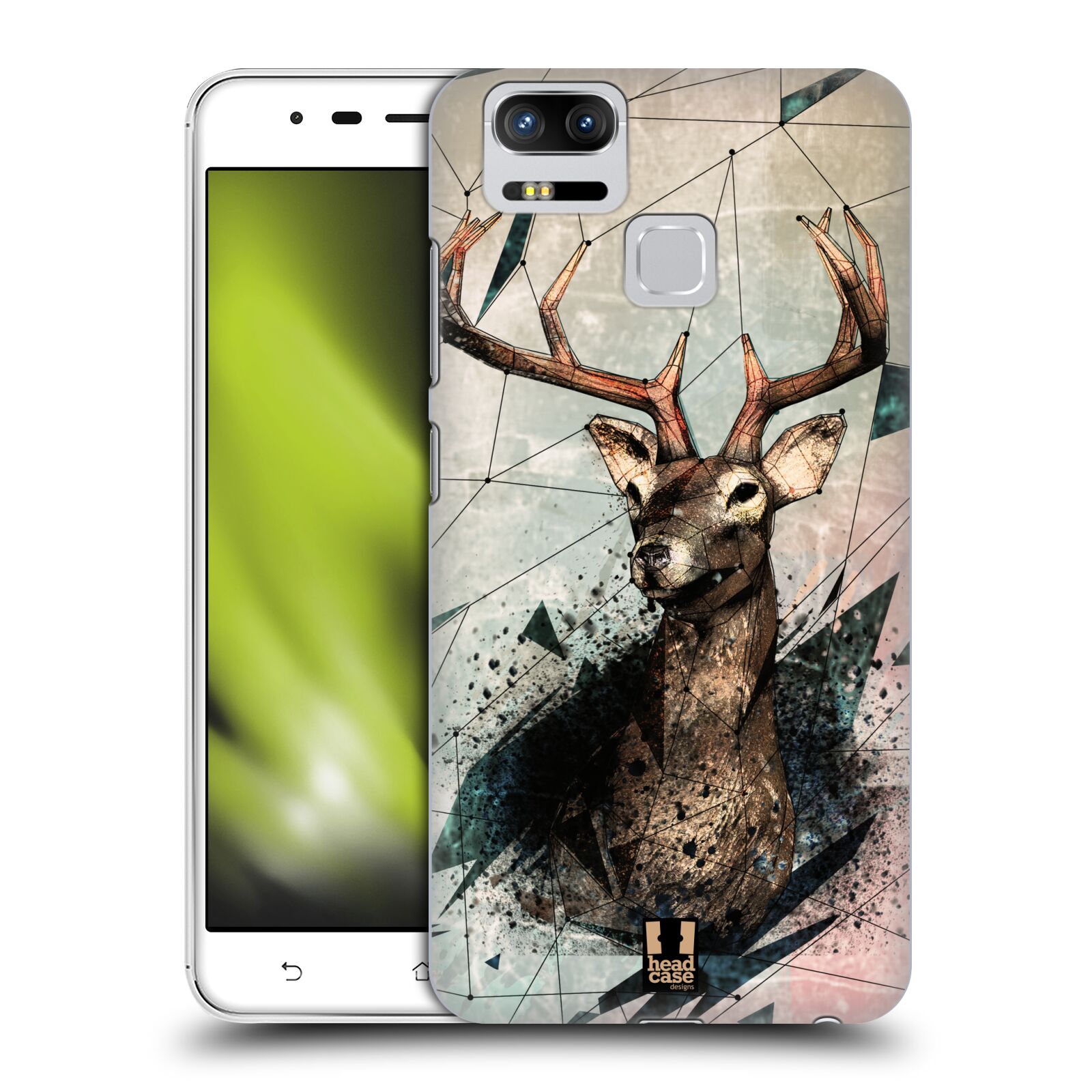 HEAD CASE plastový obal na mobil Asus Zenfone 3 Zoom ZE553KL vzor Skica zvíře kreslené jelen