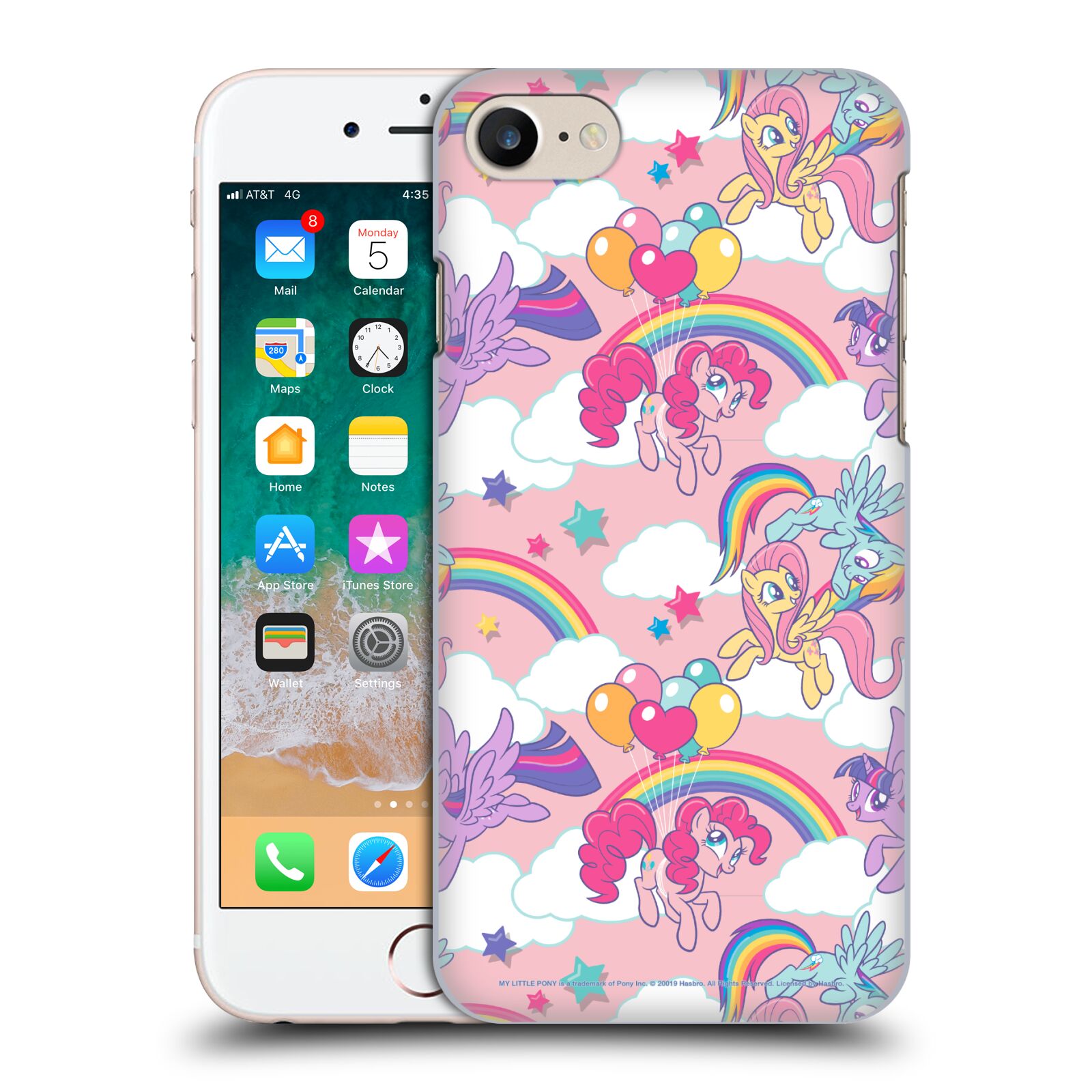 Zadní obal pro mobil Apple Iphone 7/8/SE2020 - HEAD CASE - My Little Pony - růžová