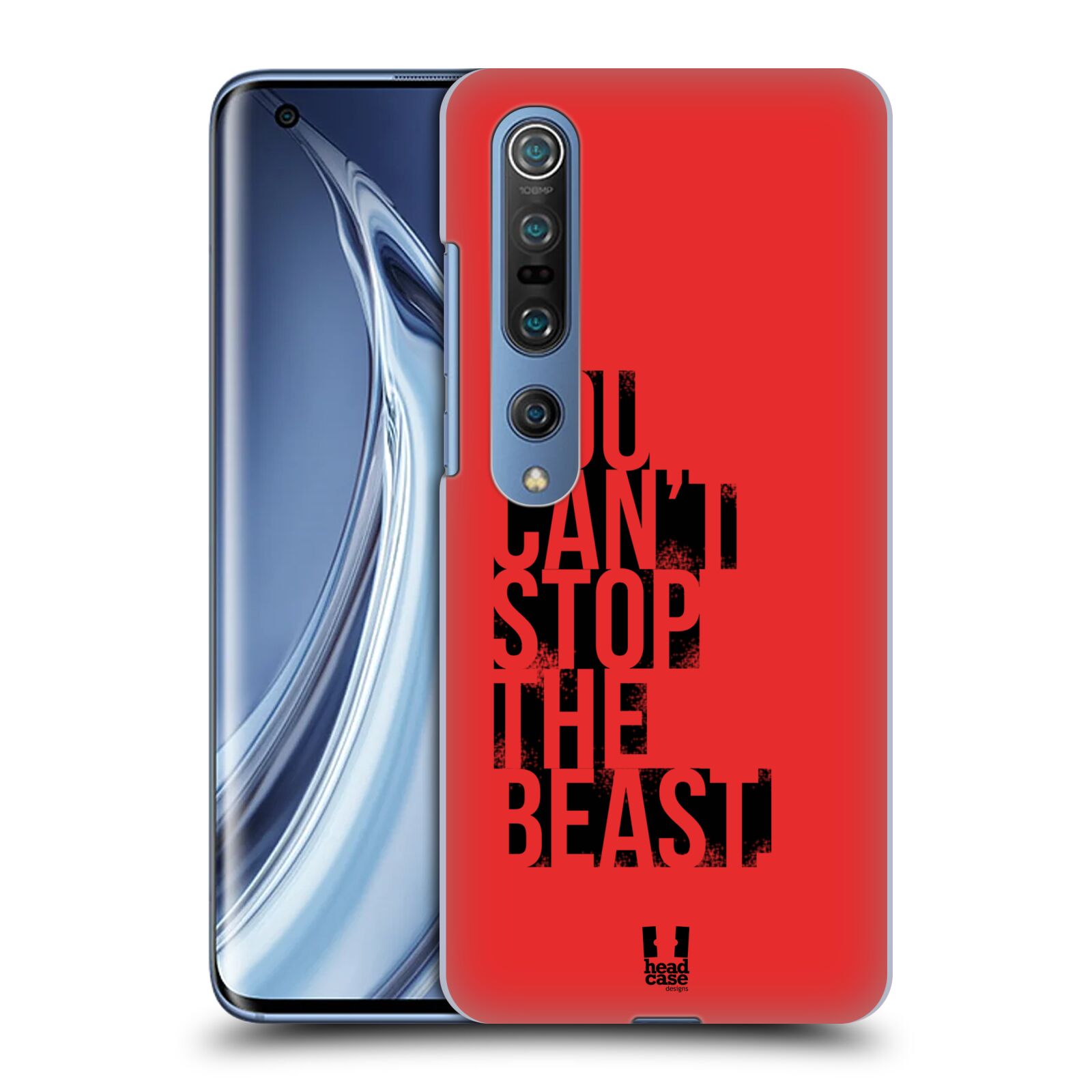 HEAD CASE plastový obal na mobil Xiaomi Mi 10 Sportovní tématika Beast mode červená