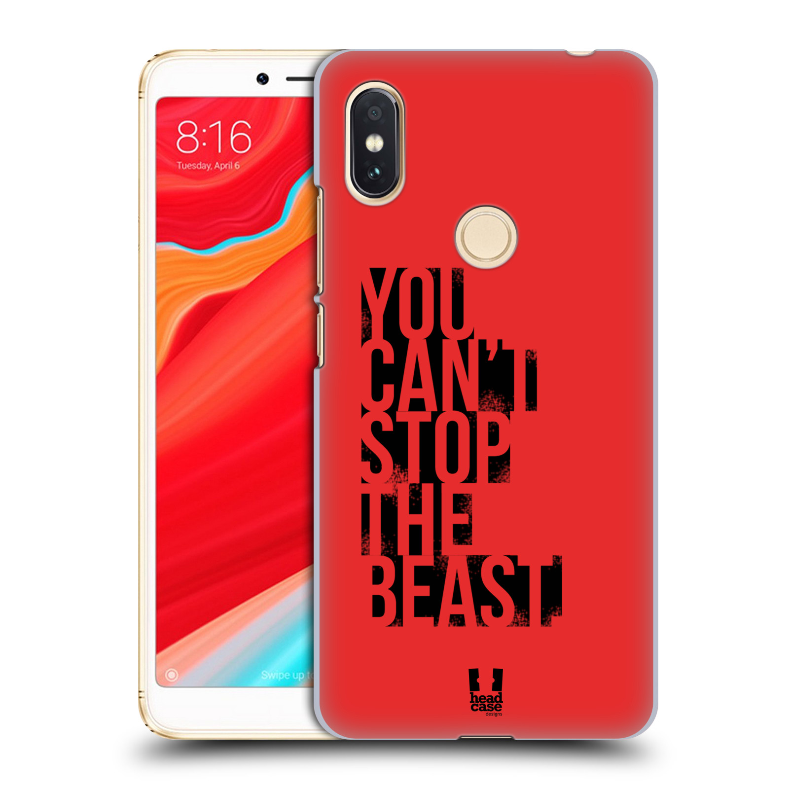 HEAD CASE plastový obal na mobil Xiaomi Redmi S2 Sportovní tématika Beast mode červená