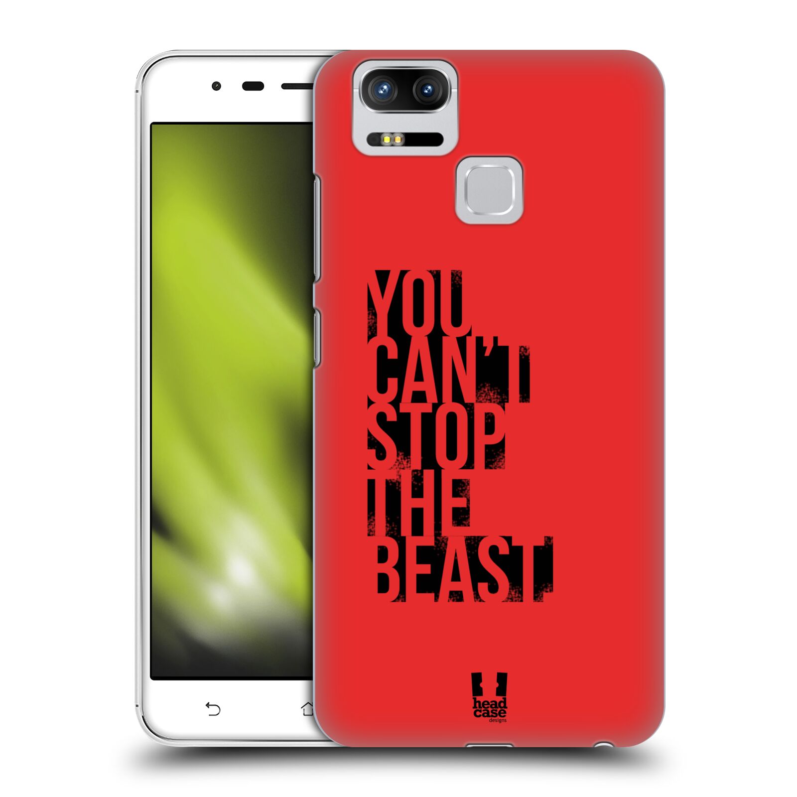 HEAD CASE plastový obal na mobil Asus Zenfone 3 Zoom ZE553KL Sportovní tématika Beast mode červená