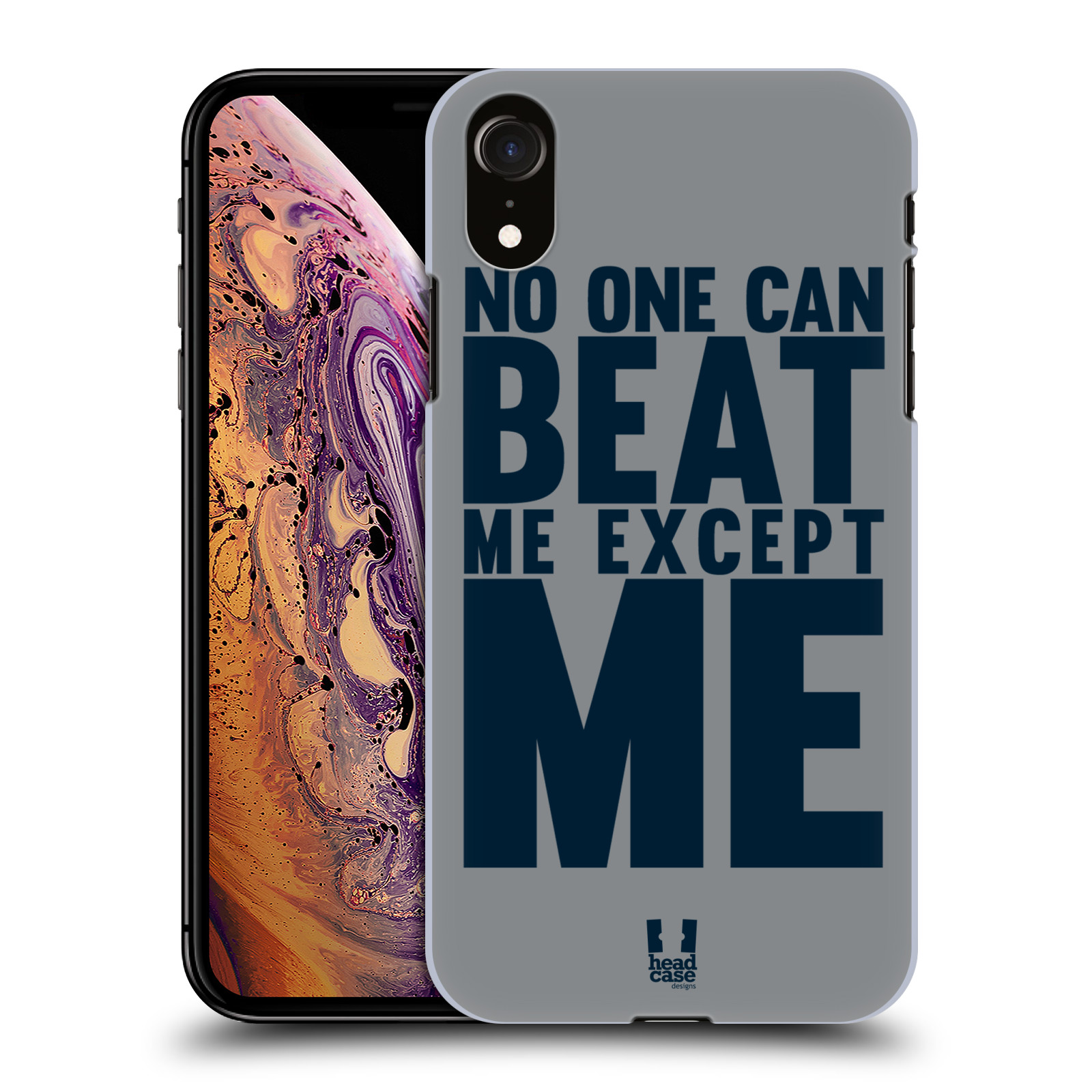 HEAD CASE plastový obal na mobil Apple Iphone XR Sportovní tématika síla vůle Beat ME