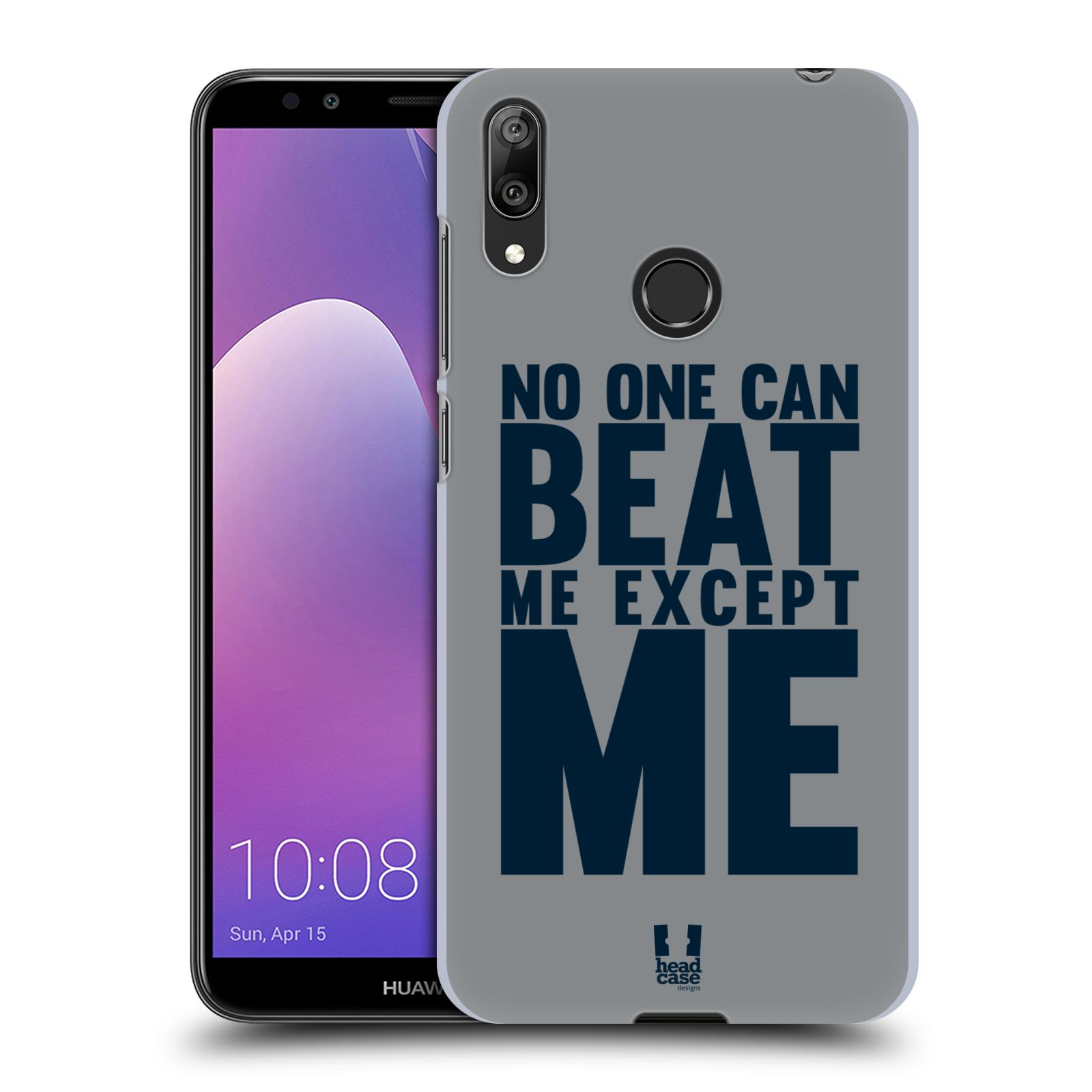 Pouzdro na mobil Huawei Y7 2019 - Head Case - Sportovní tématika síla vůle Beat ME