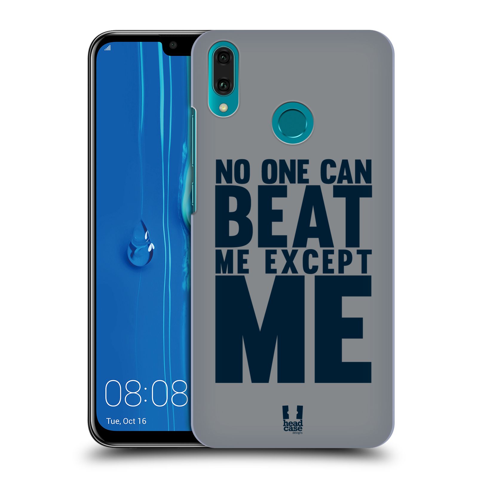 Pouzdro na mobil Huawei Y9 2019 - HEAD CASE - Sportovní tématika síla vůle Beat ME
