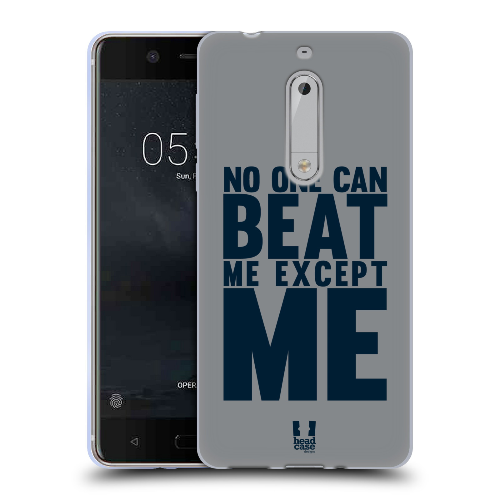 HEAD CASE silikonový obal na mobil Nokia 5 Sportovní tématika síla vůle Beat ME