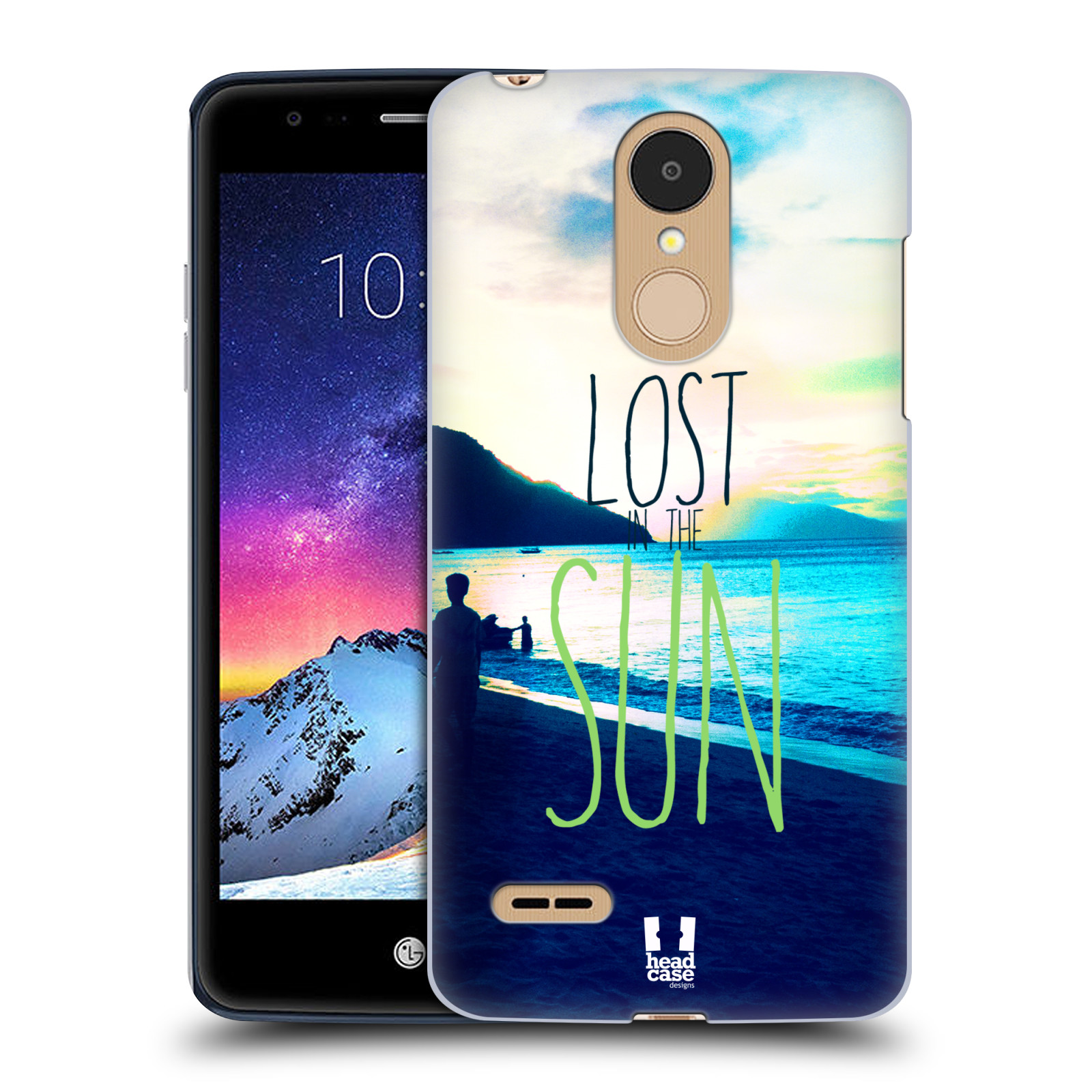 HEAD CASE plastový obal na mobil LG K9 / K8 2018 vzor Pozitivní vlny MODRÁ, moře, slunce a pláž LOST IN THE SUN