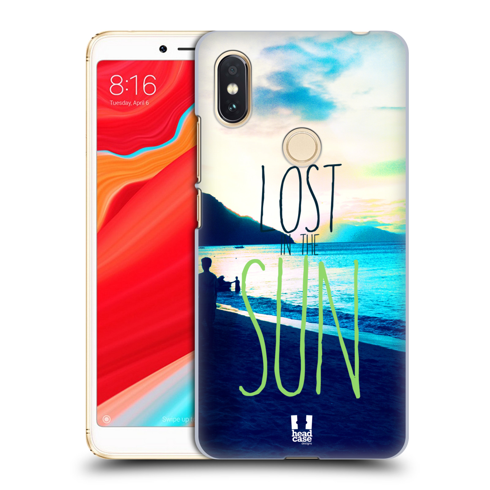HEAD CASE plastový obal na mobil Xiaomi Redmi S2 vzor Pozitivní vlny MODRÁ, moře, slunce a pláž LOST IN THE SUN
