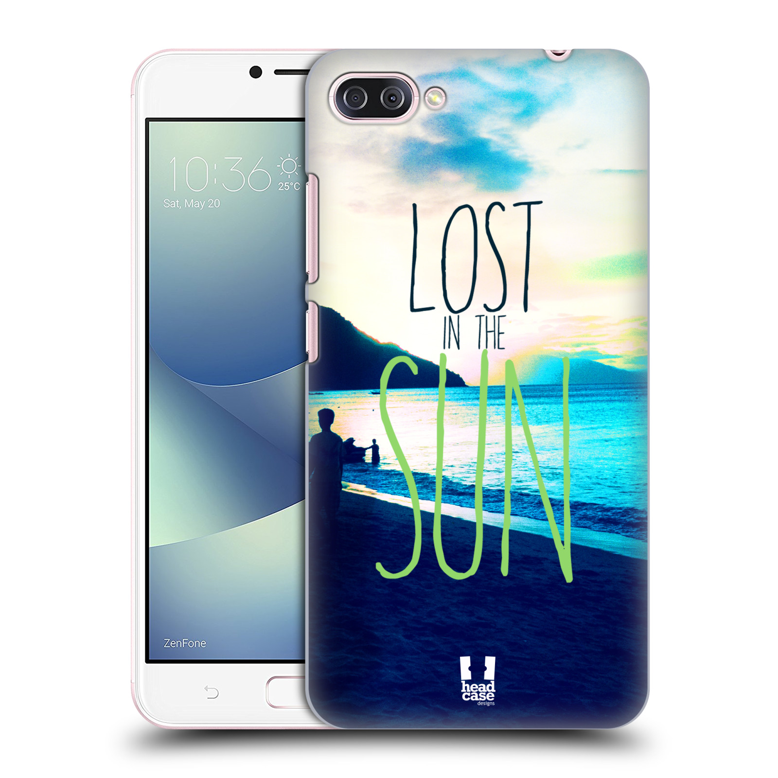 HEAD CASE plastový obal na mobil Asus Zenfone 4 MAX ZC554KL vzor Pozitivní vlny MODRÁ, moře, slunce a pláž LOST IN THE SUN