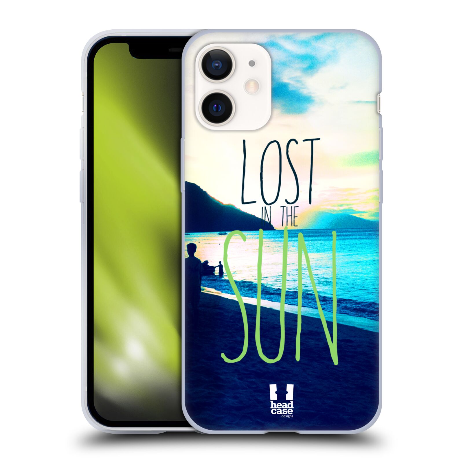 Plastový obal na mobil Apple Iphone 12 MINI vzor Pozitivní vlny MODRÁ, moře, slunce a pláž LOST IN THE SUN